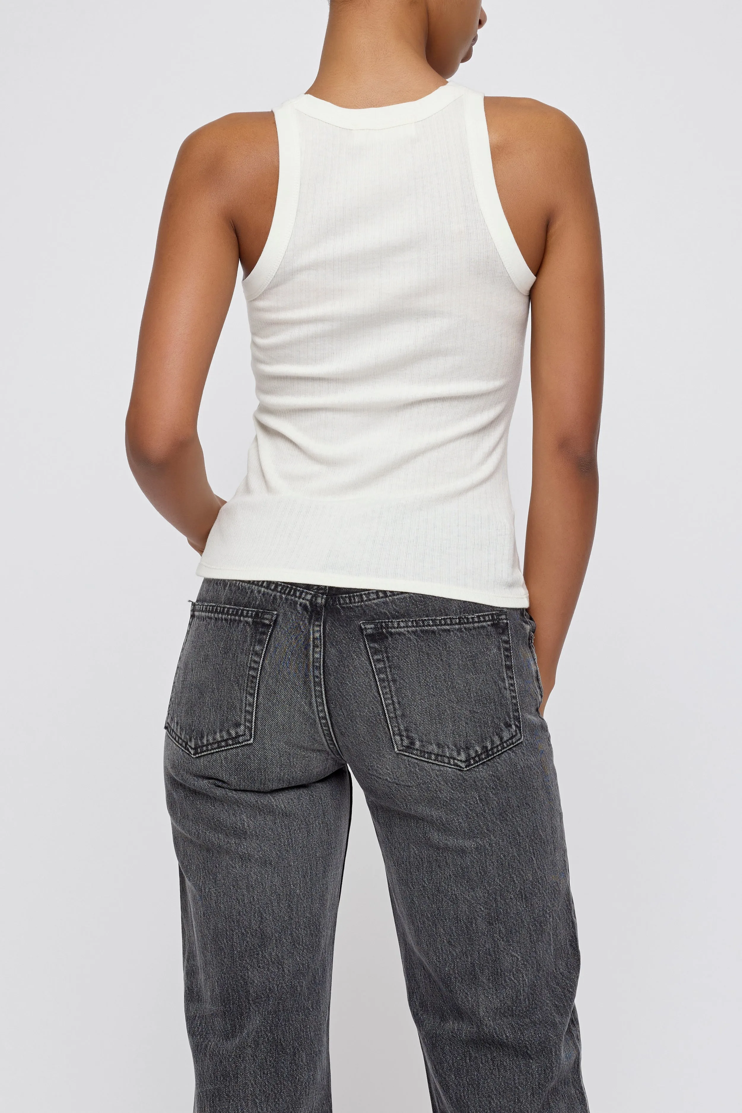 MV SLEEK RIB TANK sold by Moussy product image thumbnail 2