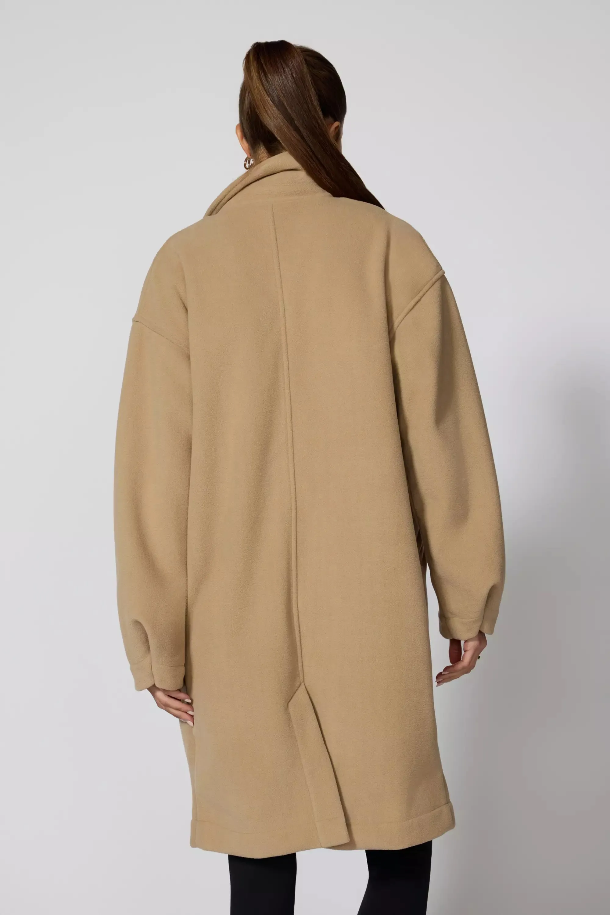 Elevate Fleece Overcoat - New Taupe sold by MPG product image thumbnail 4