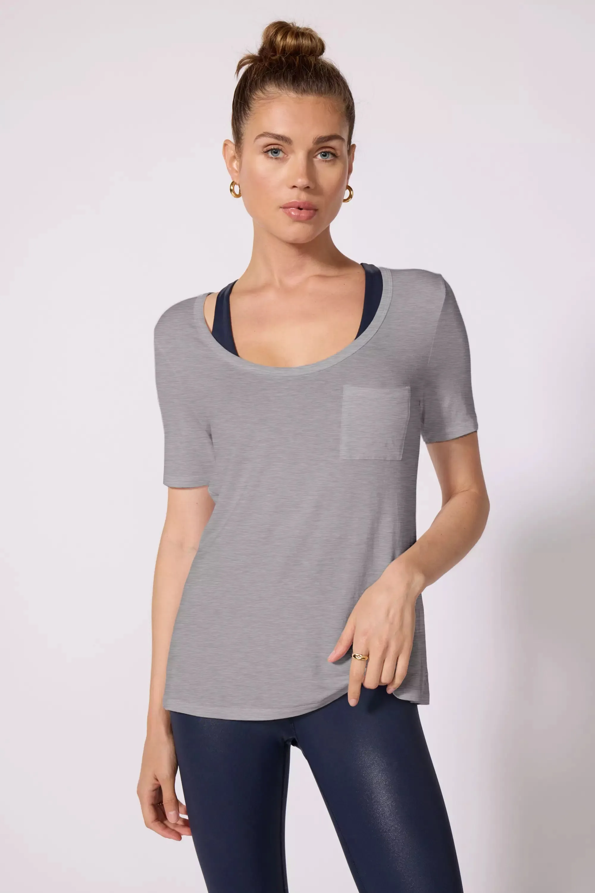 Pocket Tee - Htr Steel Grey sold by MPG product image thumbnail 3