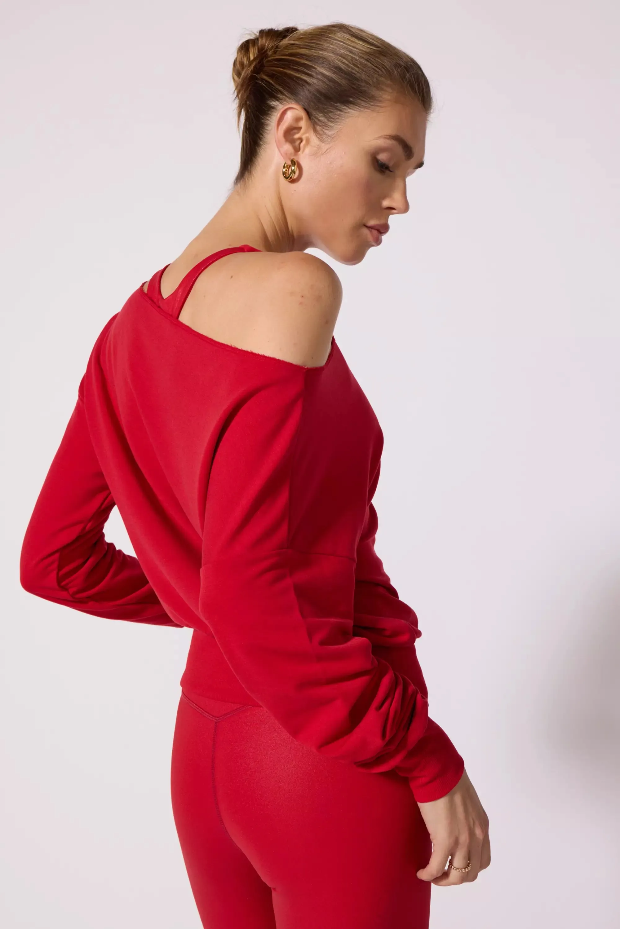 Flashdance Sweatshirt - Haute Red sold by MPG product image thumbnail 3