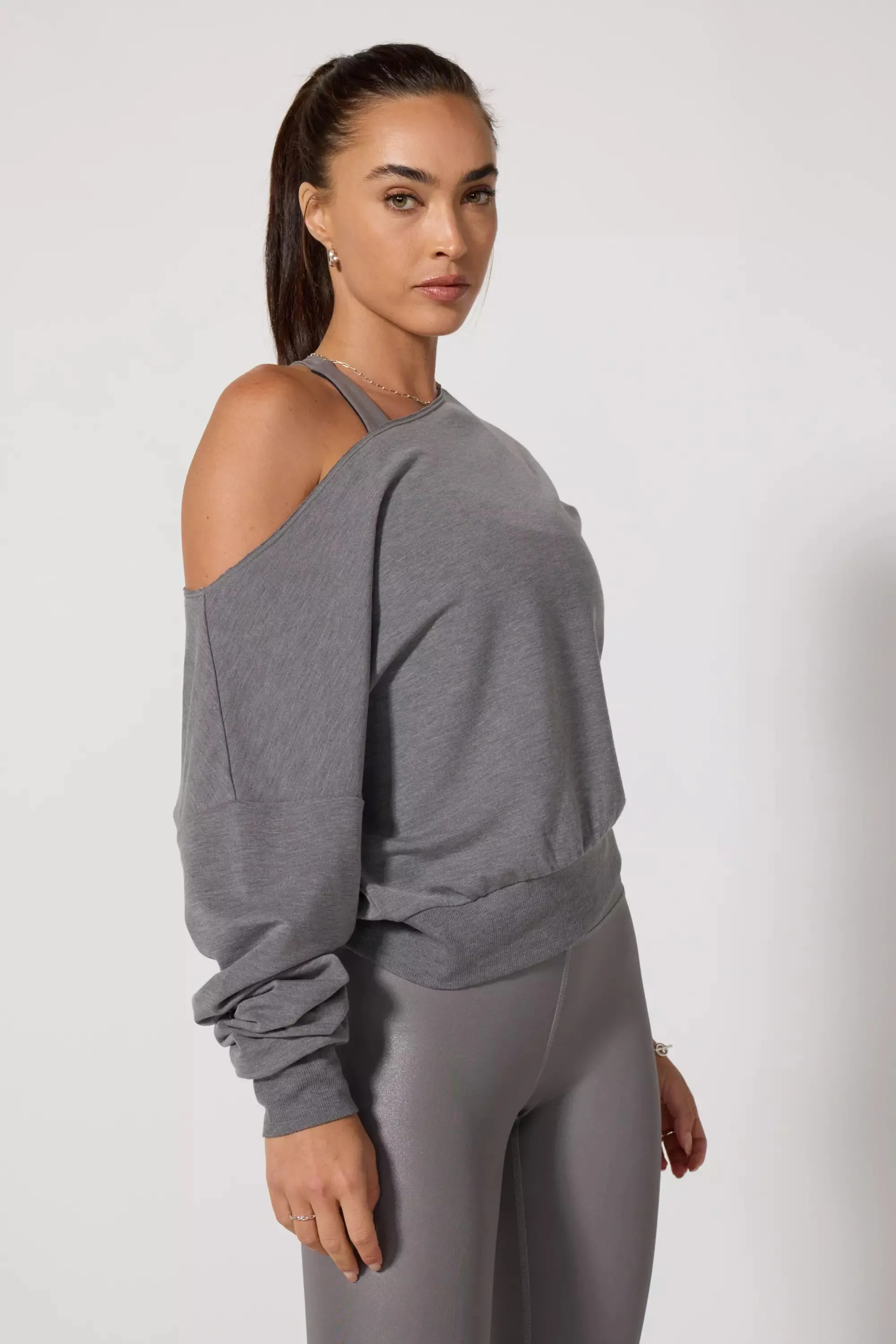 Flashdance Sweatshirt - Htr Steel Grey sold by MPG product image thumbnail 5