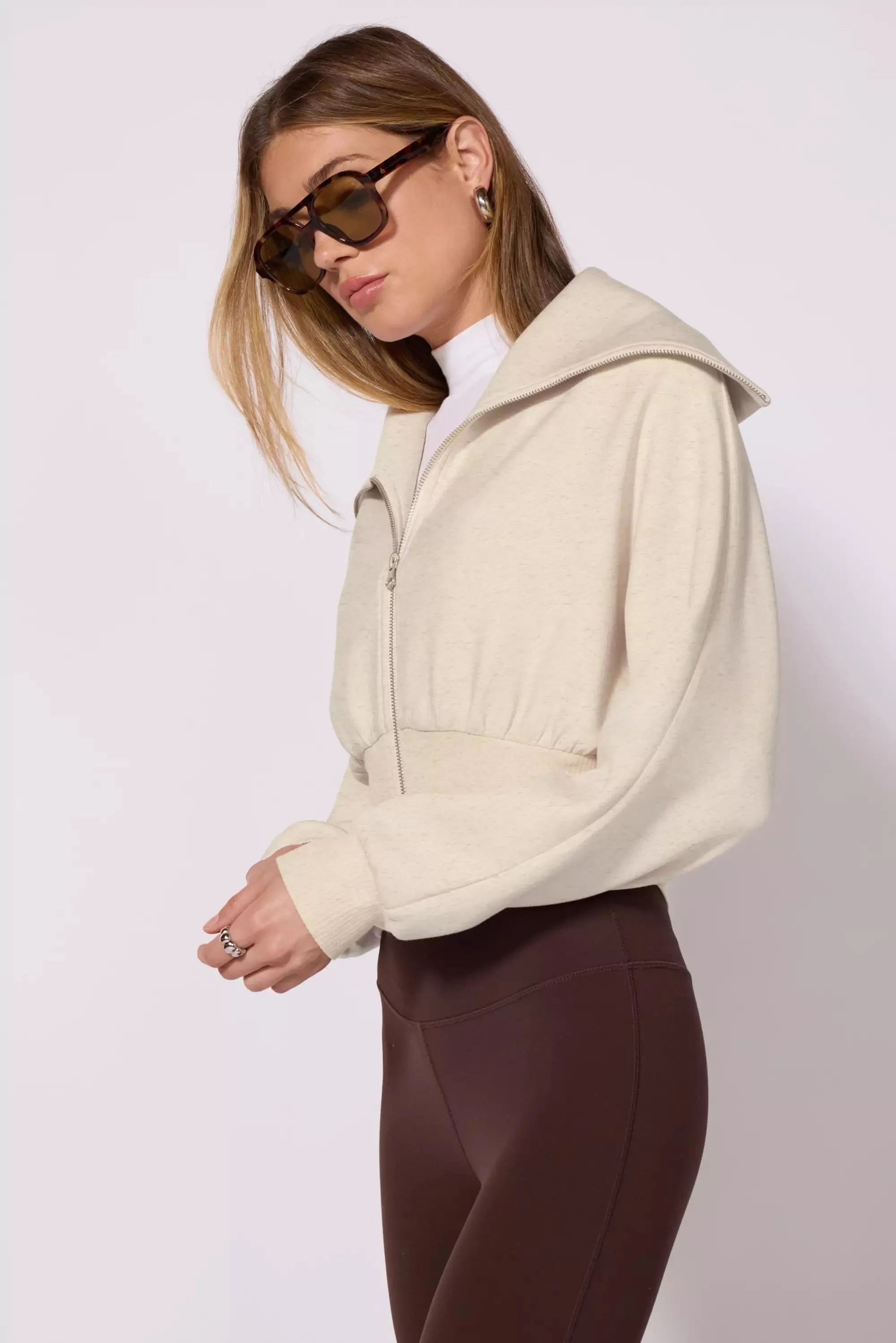 Dreamweave™ Corset Full Zip - Htr Birch sold by MPG product image thumbnail 4