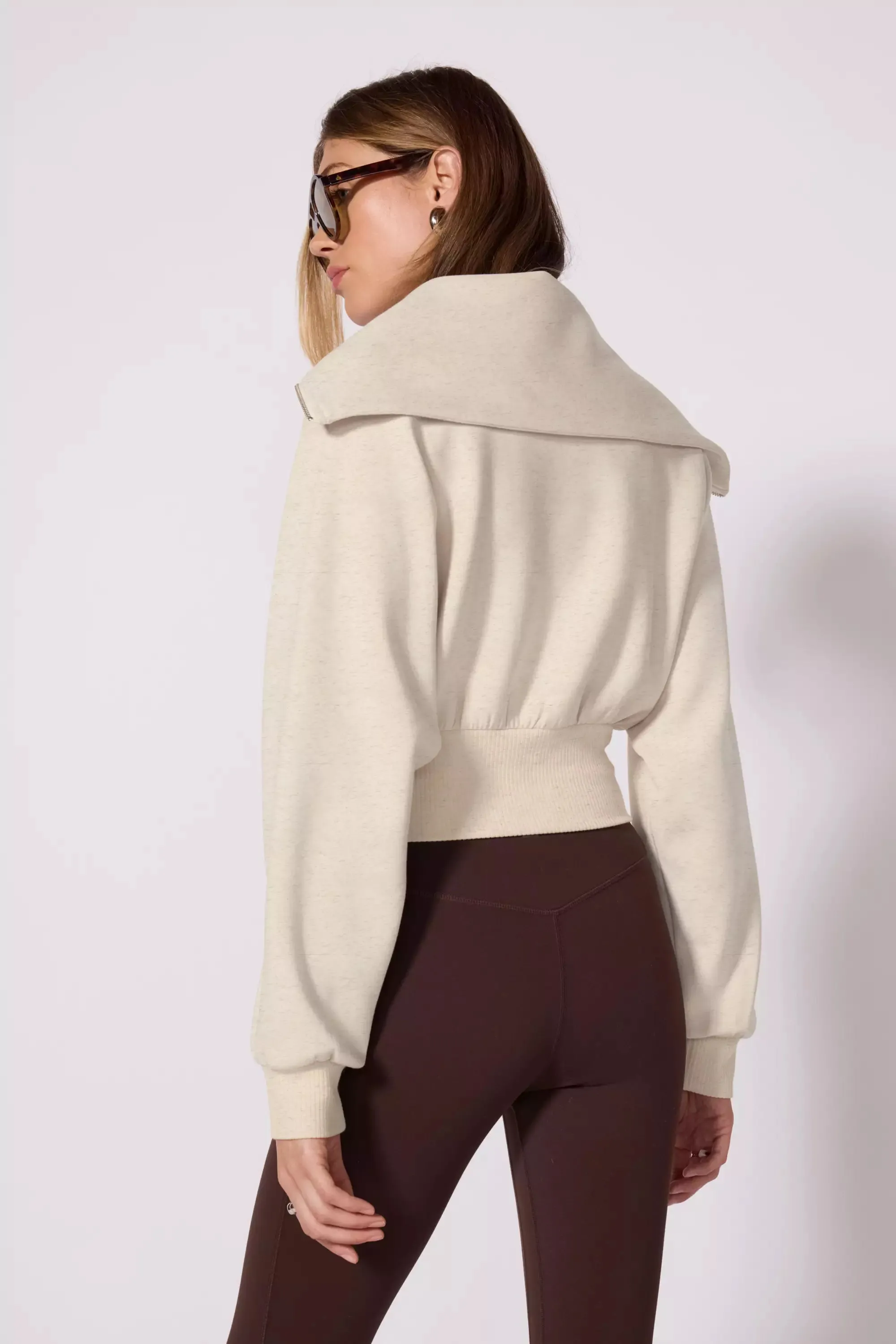 Dreamweave™ Corset Full Zip - Htr Birch sold by MPG product image thumbnail 3