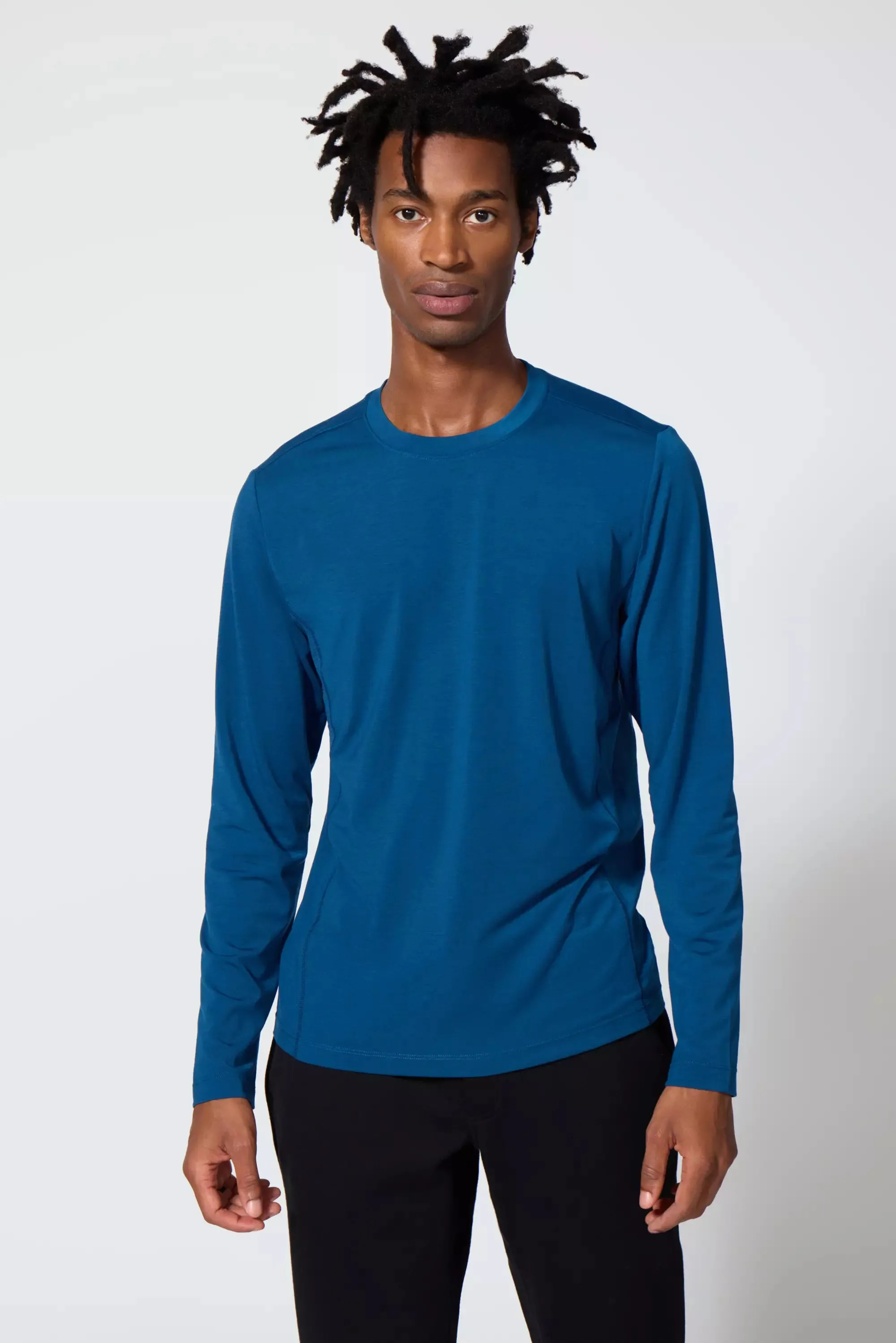 Performance Knit Men's Long Sleeve Tee - Poseidon sold by MPG