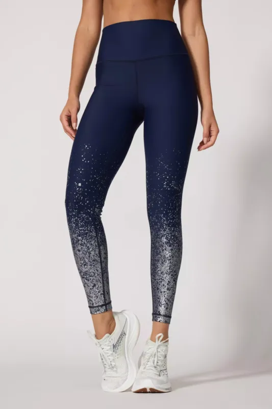 Foil Print Legging - Deep Navy sold by MPG