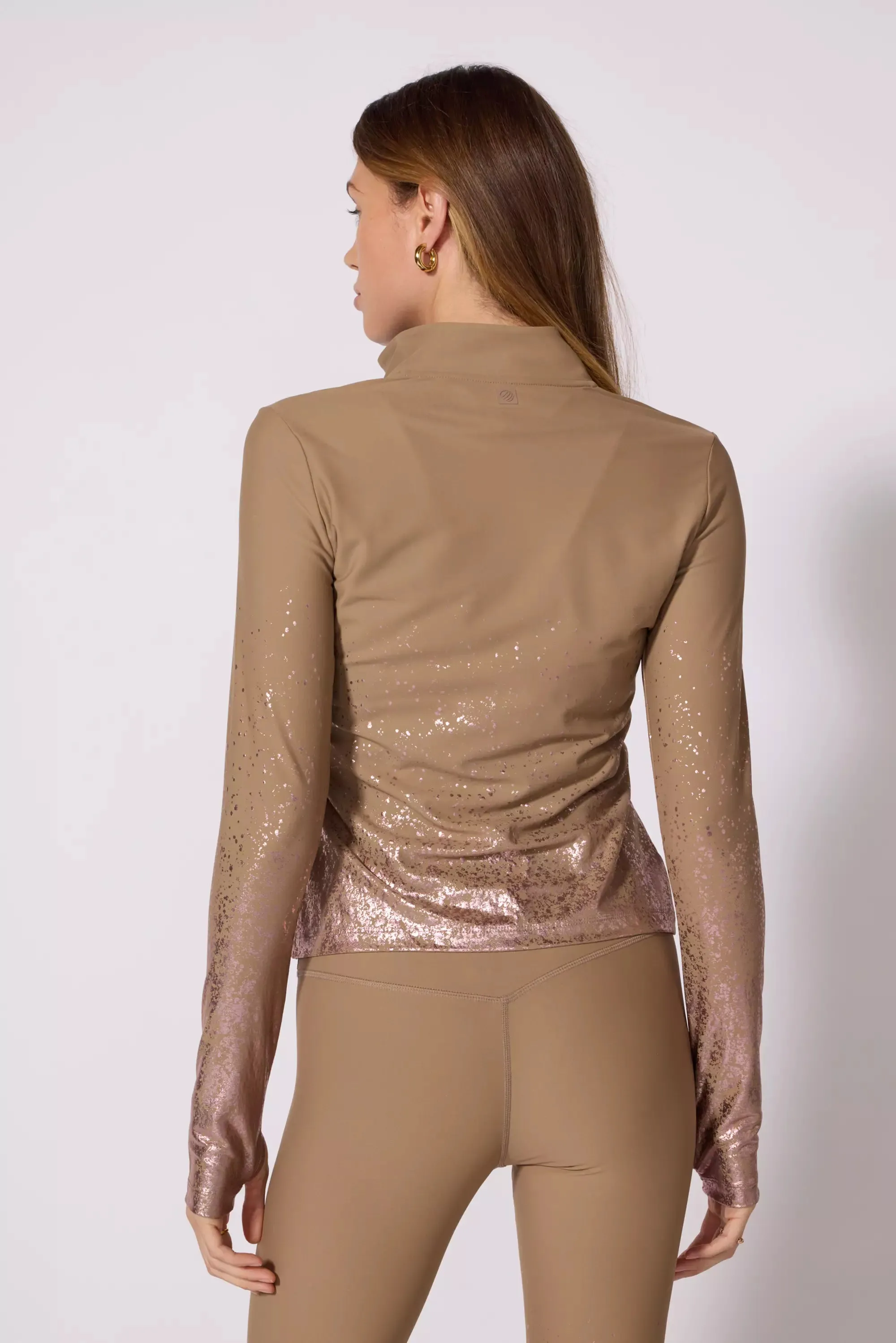 Foil-Print 1/4 Zip - Caribou sold by MPG product image thumbnail 3