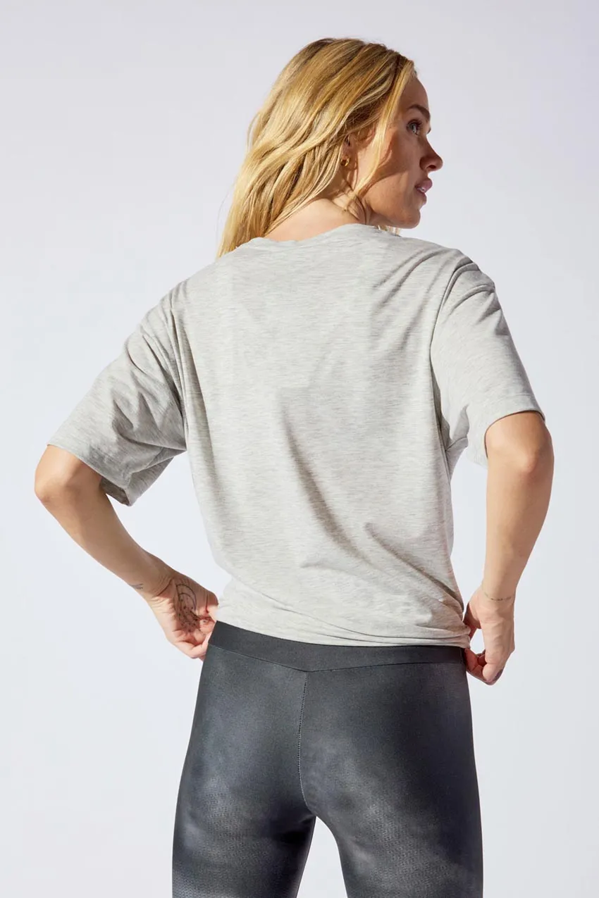 Dynamic Boyfriend Tee - Htr Oatmeal sold by MPG product image thumbnail 3