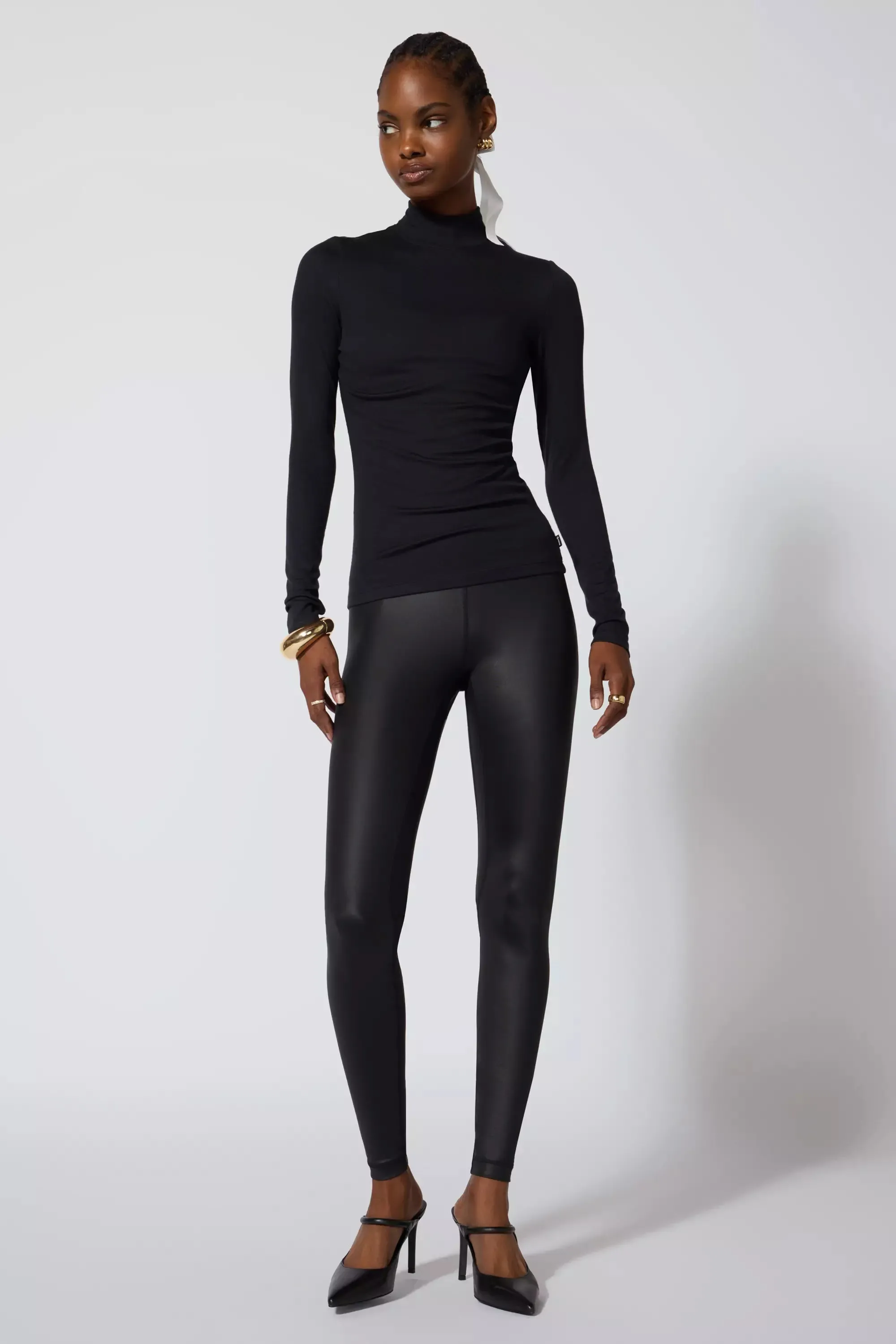 '90s Mock Neck - Jet Black sold by MPG product image thumbnail 2