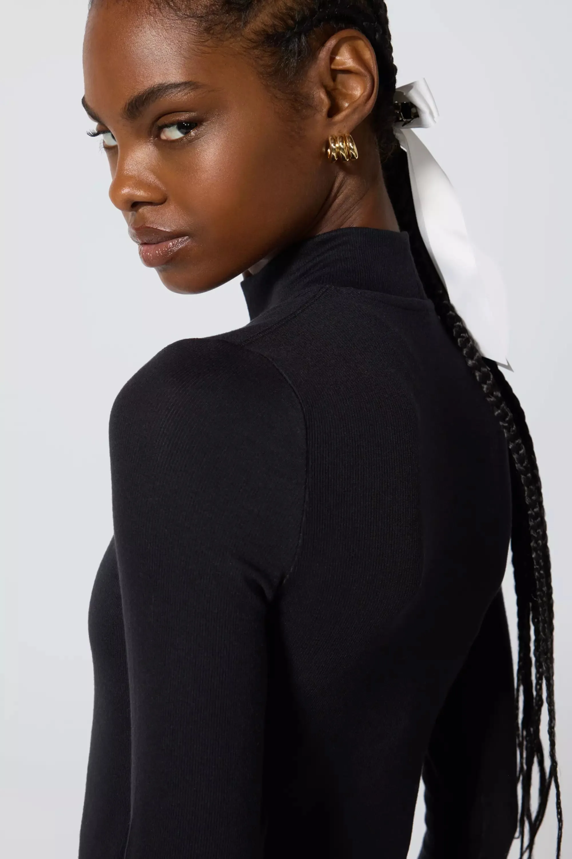 '90s Mock Neck - Jet Black sold by MPG product image thumbnail 5