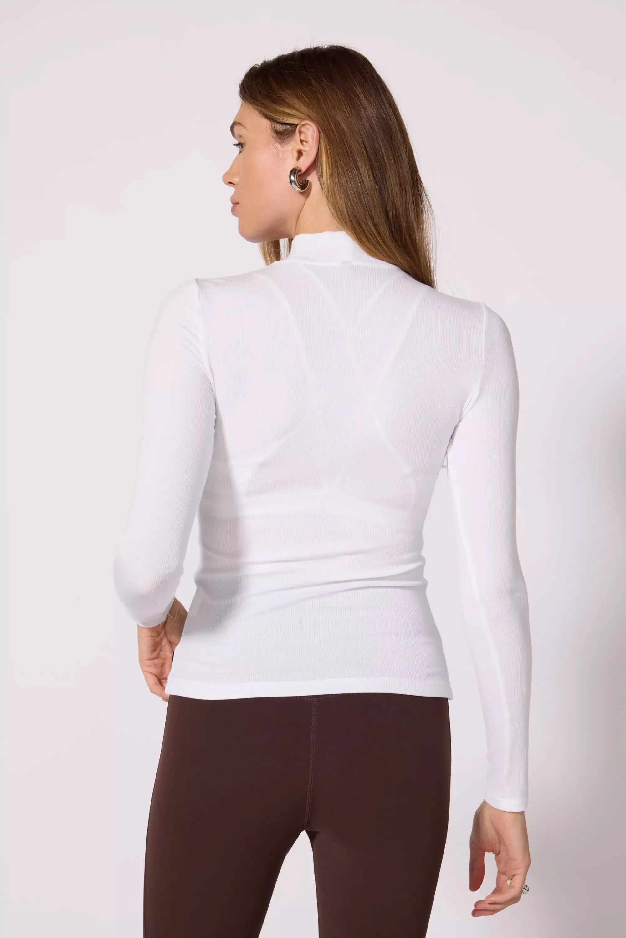 '90s Mock Neck - Brilliant White sold by MPG product image thumbnail 3