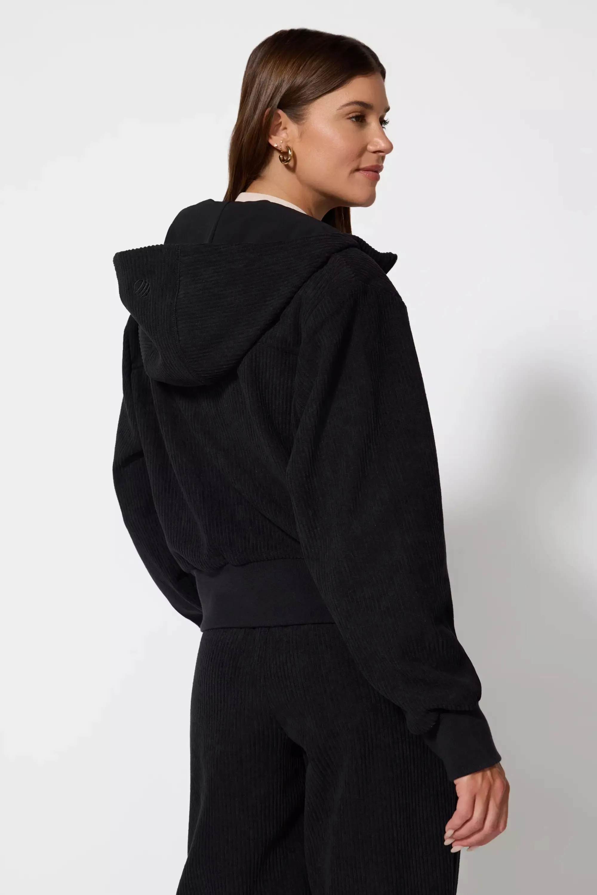 Aura Cropped Jacket - Black sold by MPG product image thumbnail 3