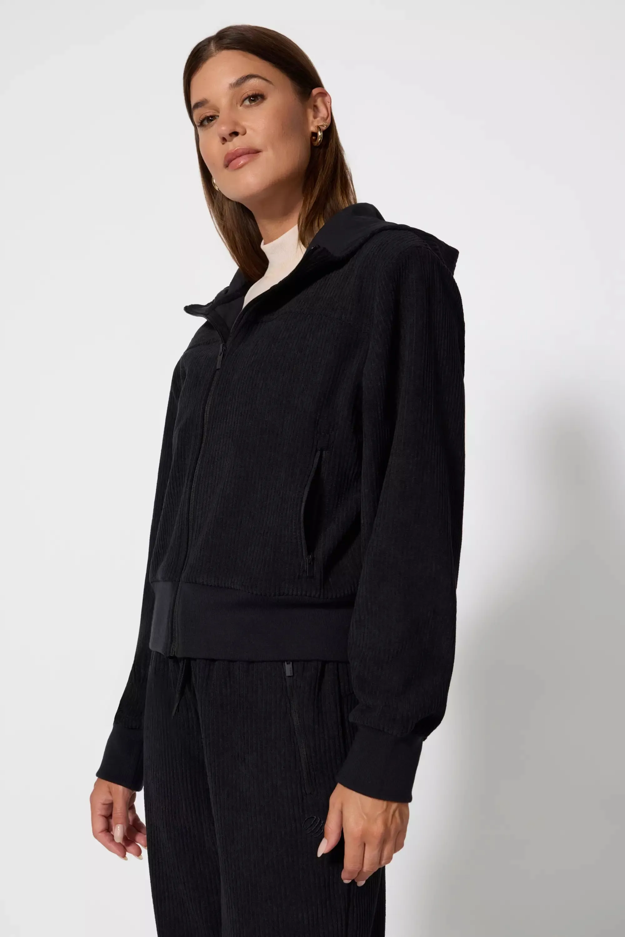 Aura Cropped Jacket - Black sold by MPG product image thumbnail 4