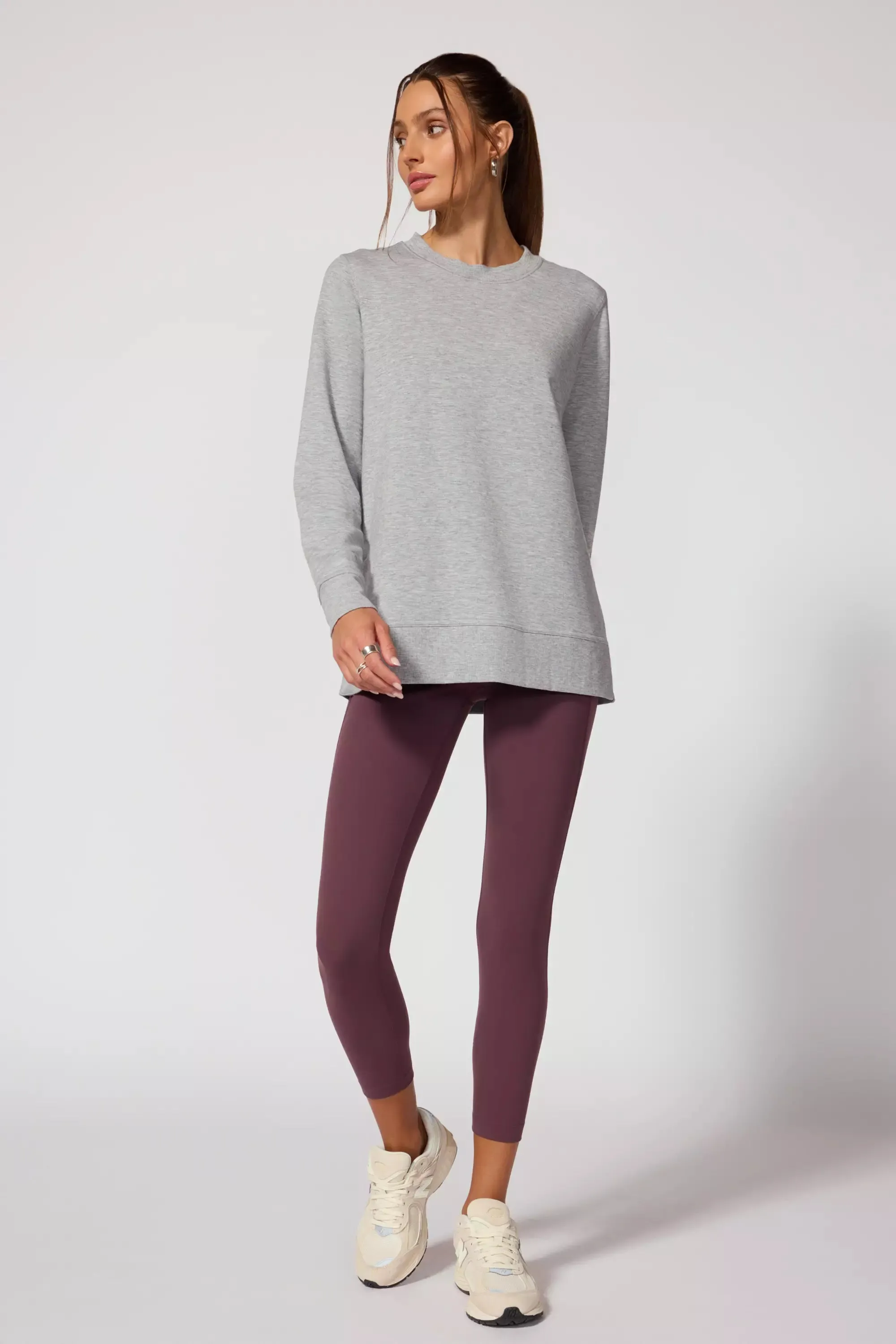 Modal Fleece Relaxed Pullover - Htr Concrete sold by MPG product image thumbnail 2