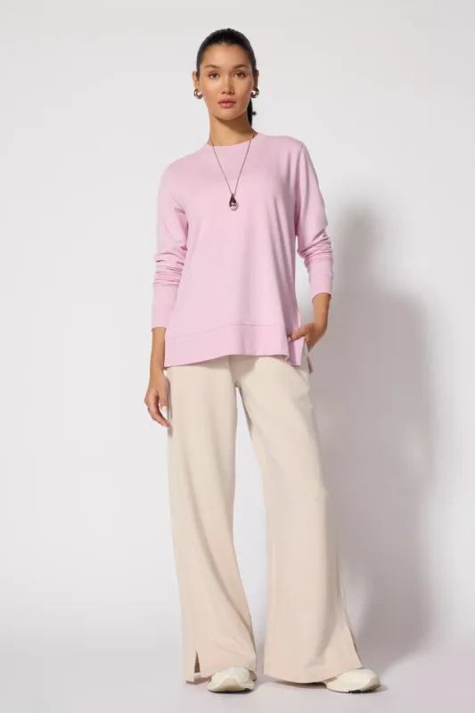 Modal Fleece Relaxed Pullover - Fragrant Lilac sold by MPG