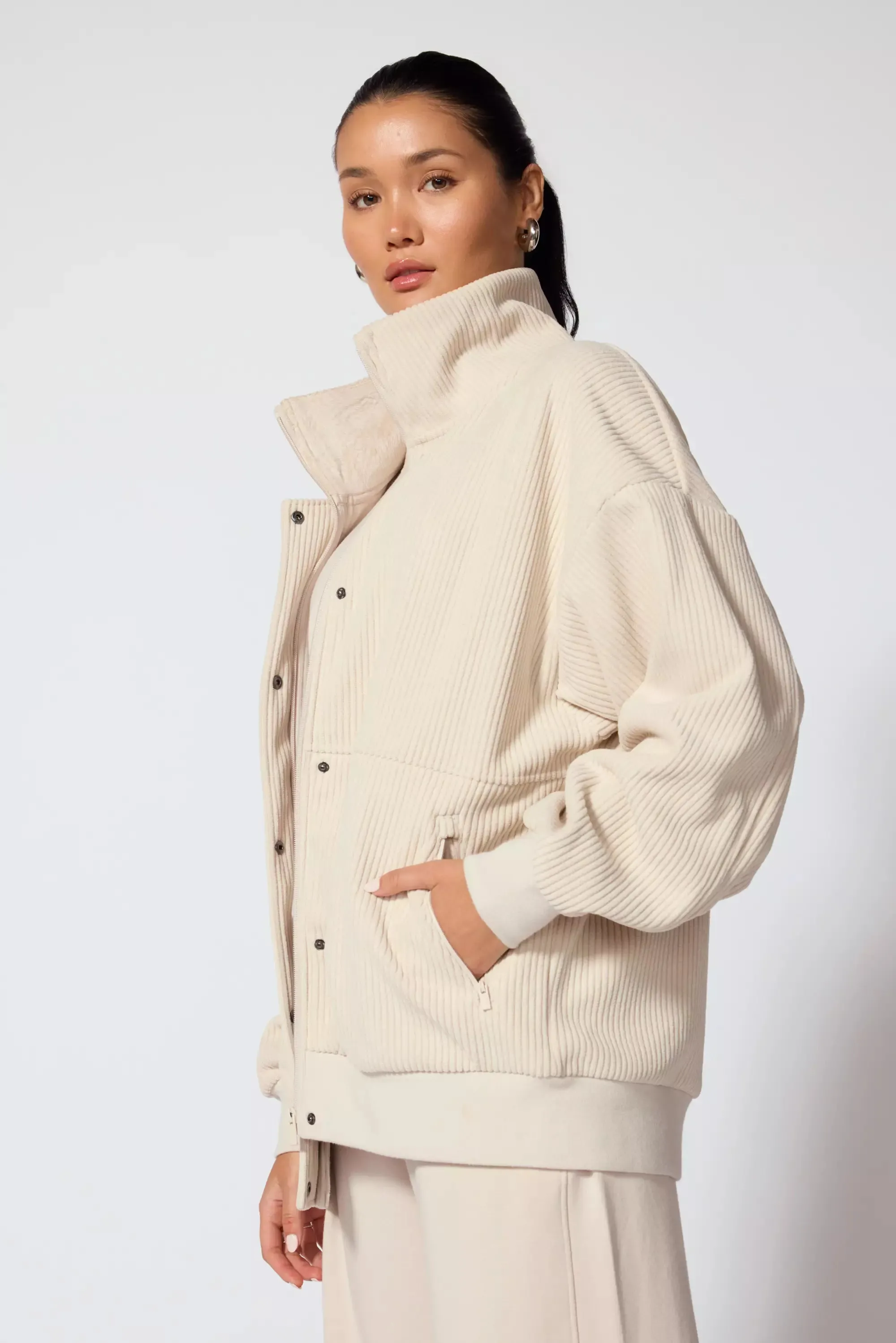 Aura Oversized Jacket - Stone sold by MPG product image thumbnail 3