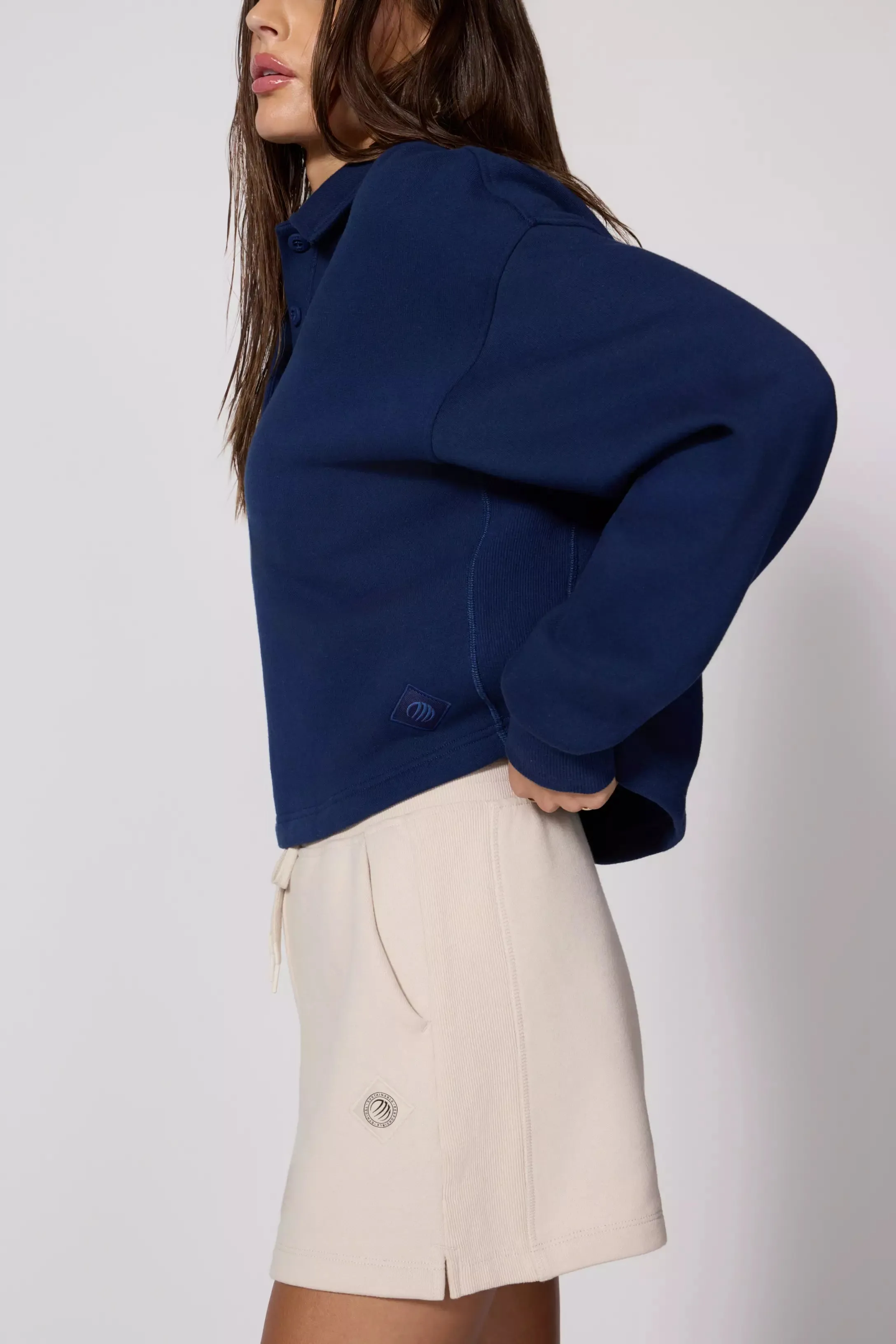 Comfort Fleece Polo - Navy sold by MPG product image thumbnail 3