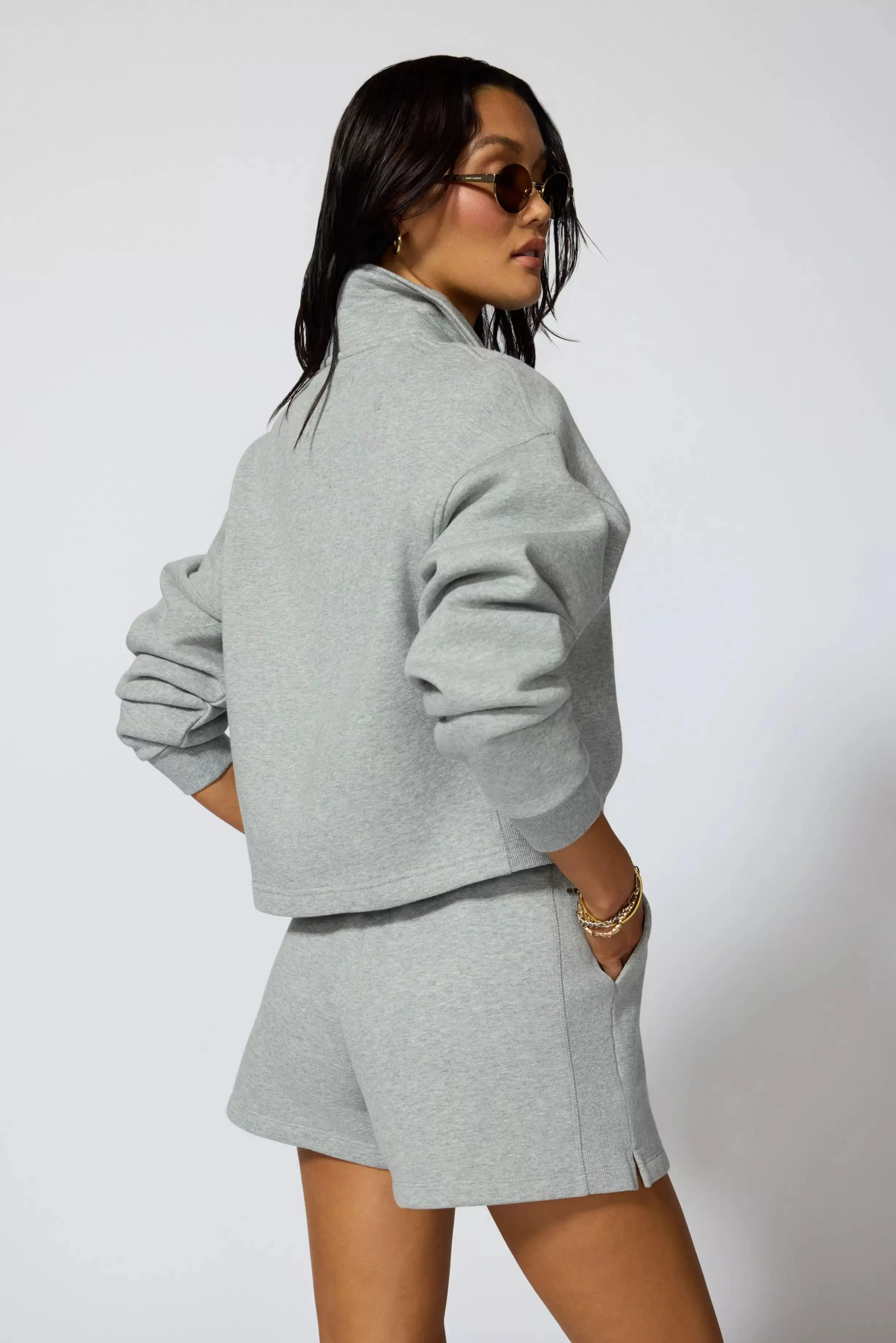 Comfort Fleece Polo - Htr Concrete sold by MPG product image thumbnail 3