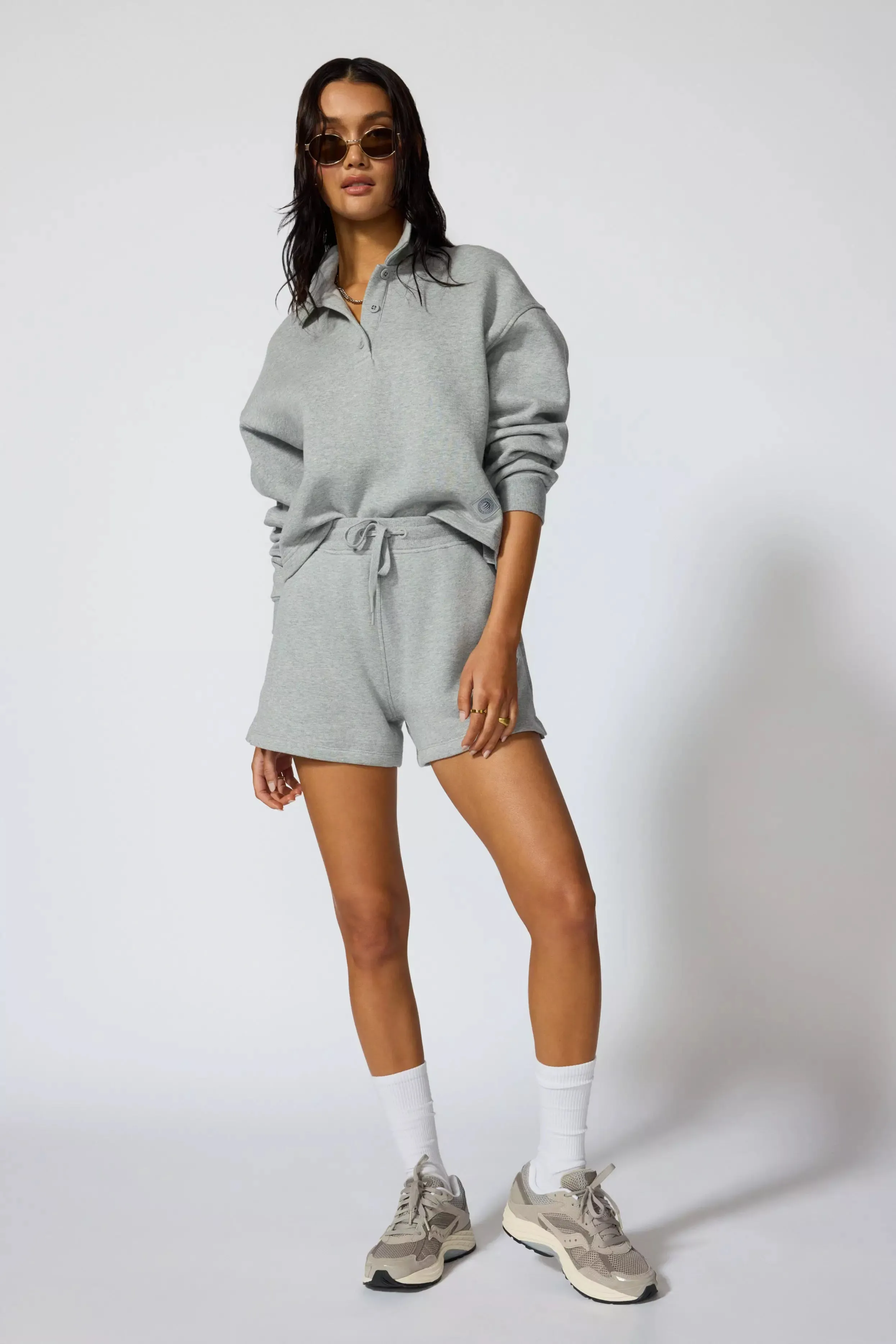 Comfort Fleece Polo - Htr Concrete sold by MPG product image thumbnail 2