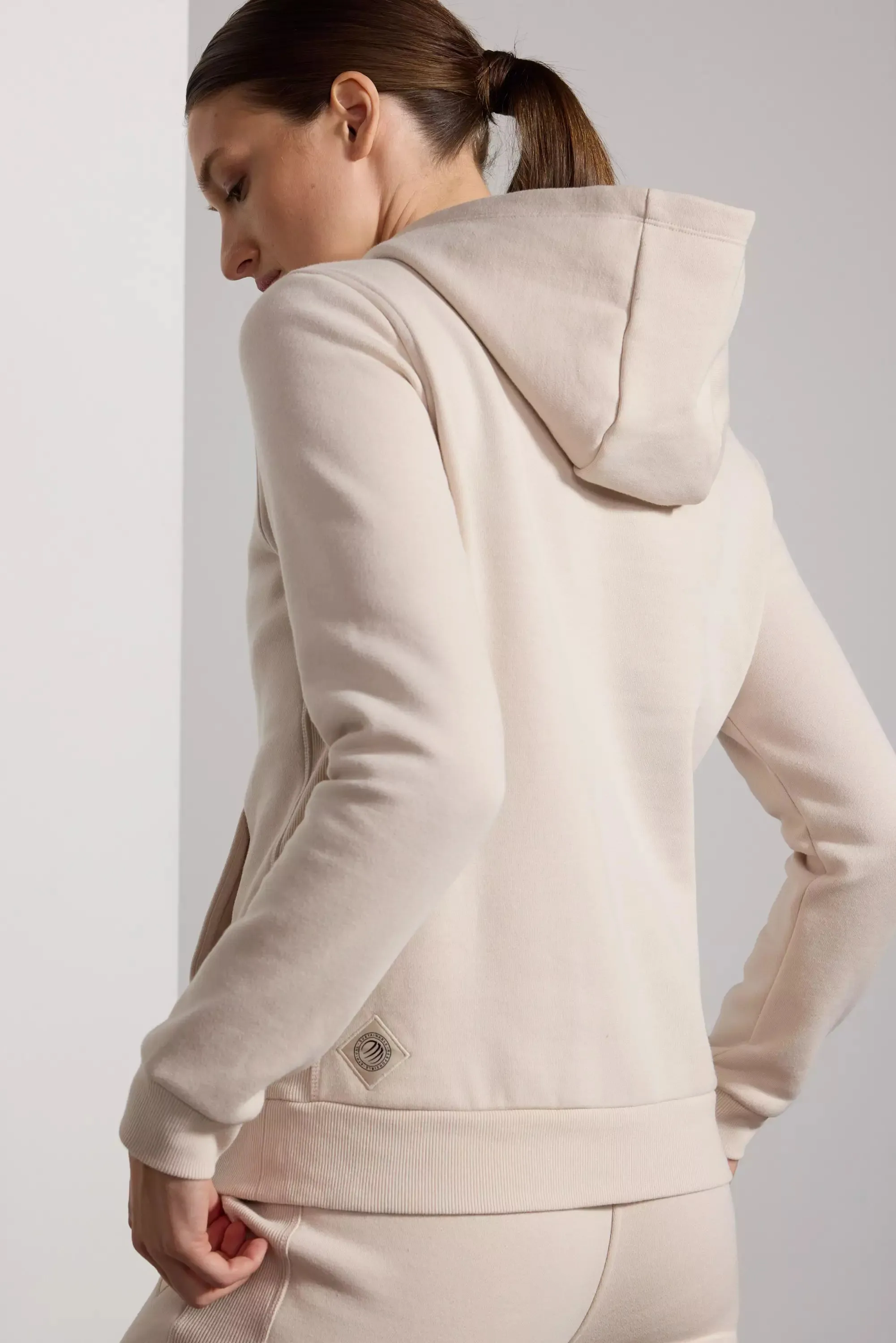 Comfort Fleece Pullover Hoodie - Stone sold by MPG product image thumbnail 3