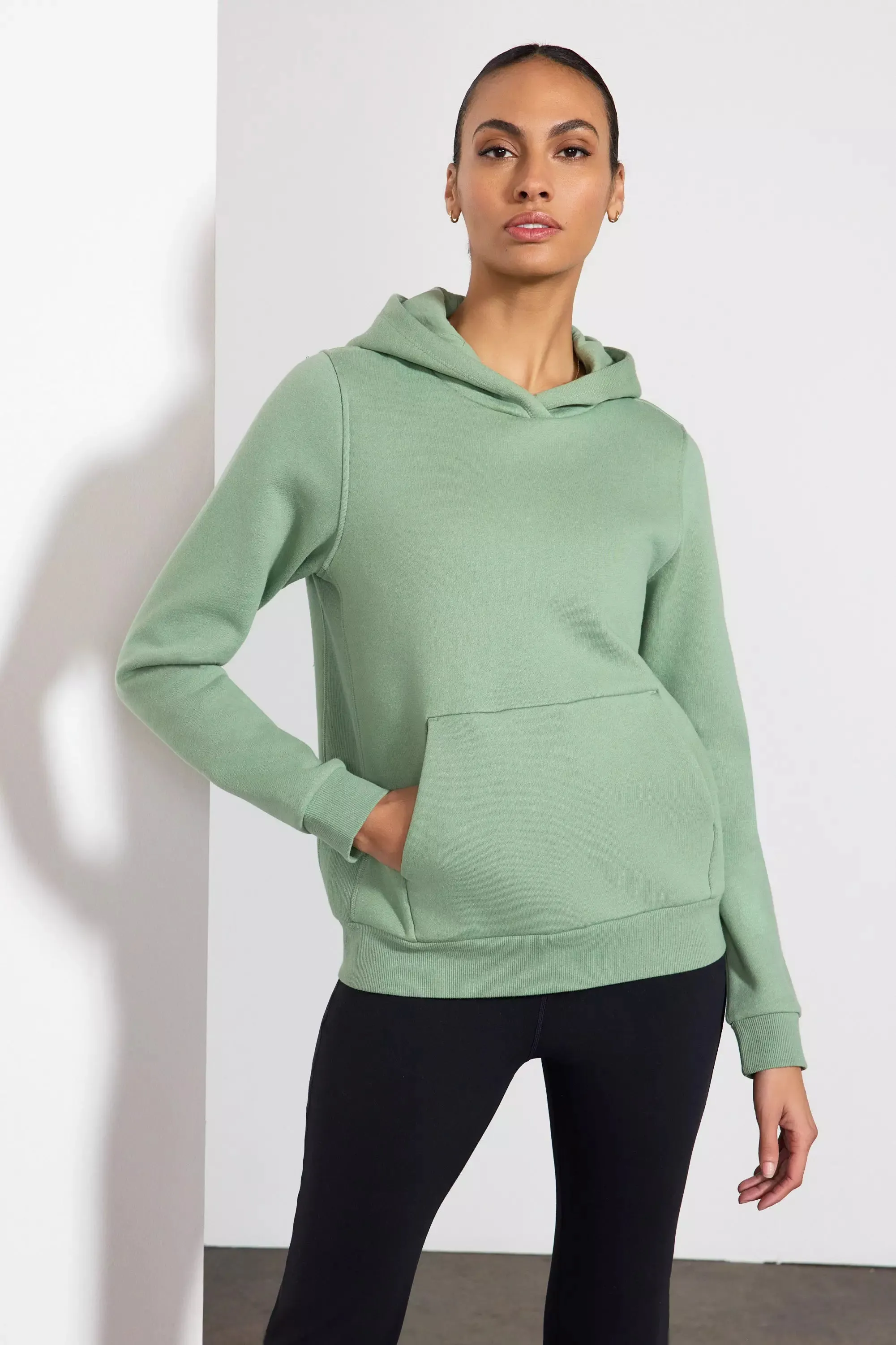 Comfort Fleece Pullover Hoodie - Hedge Green sold by MPG