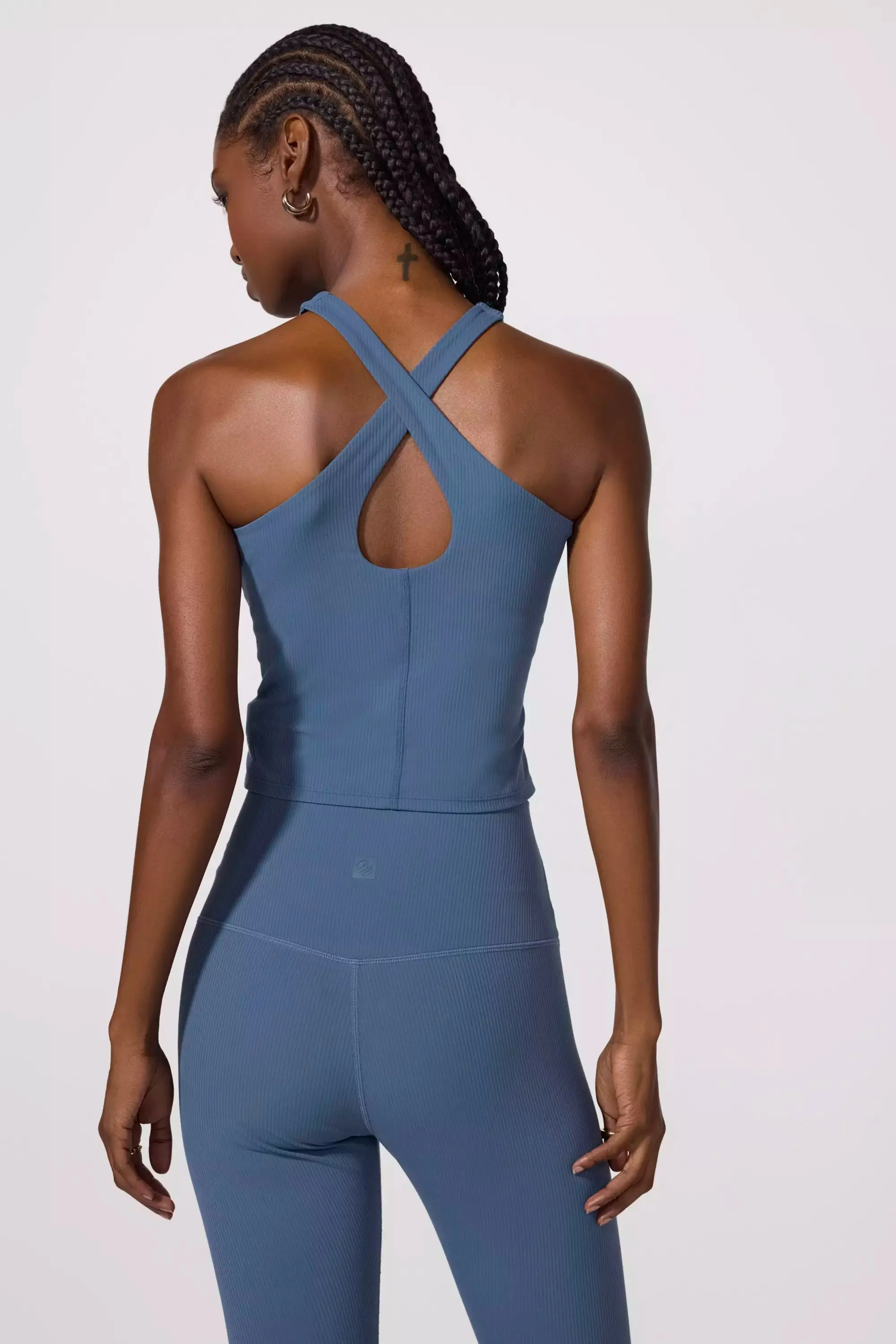 Ribbed Studio Tank - Petrol Blue sold by MPG product image thumbnail 4