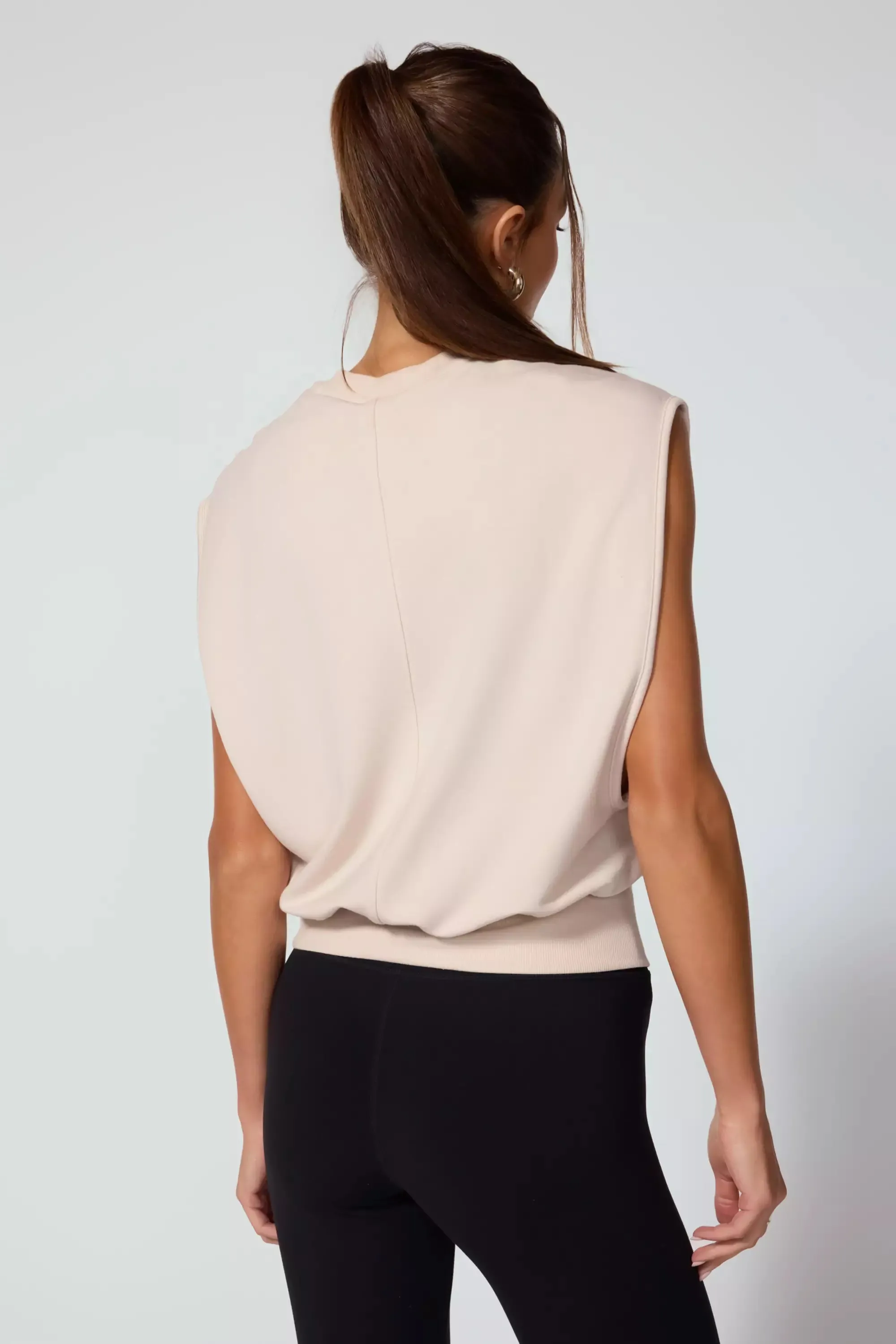 Modal Fleece Relaxed Tank - Stone sold by MPG product image thumbnail 5
