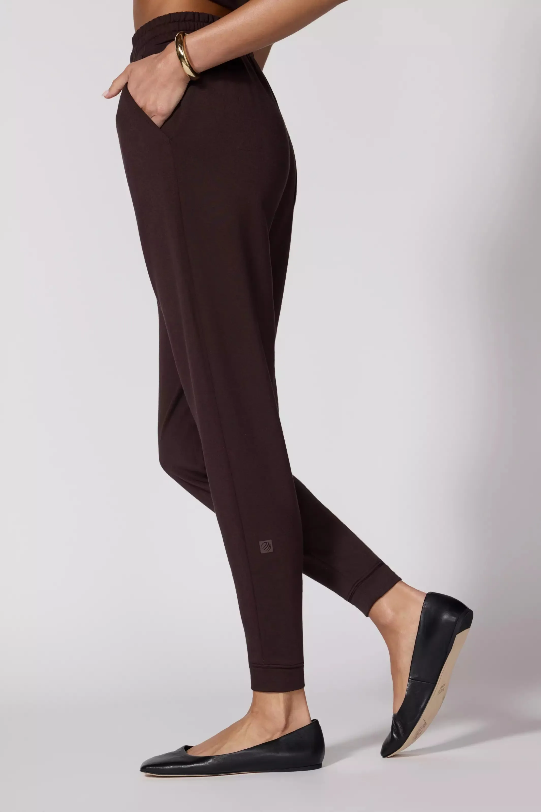 Modal Fleece Jogger - Chocolate Brown sold by MPG product image thumbnail 4