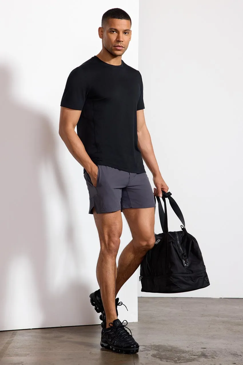 Stride Swim / Sweat Short with Liner - 5" - Asphalt/Persimmon sold by MPG