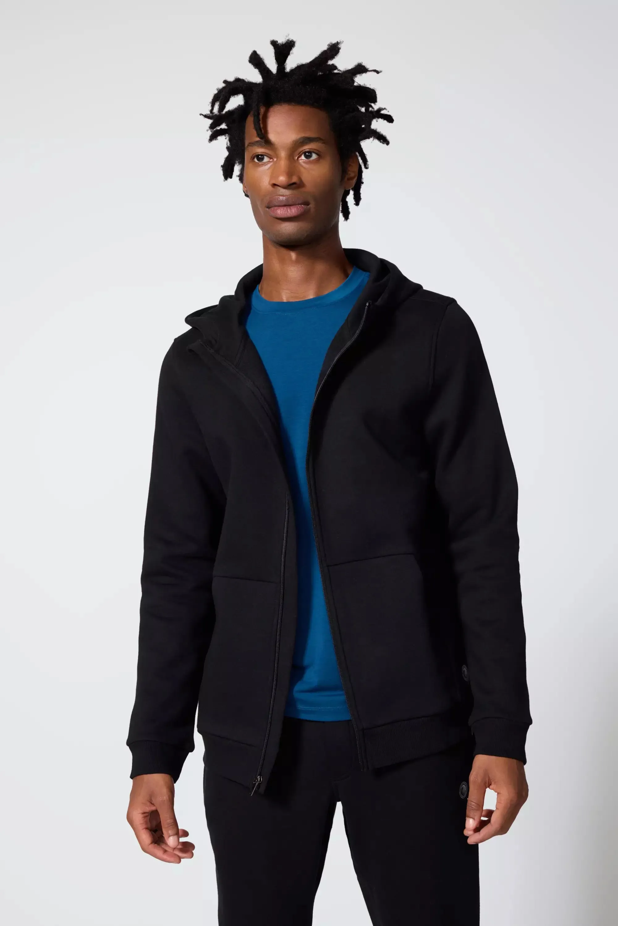 Comfort Men's Fleece Zip-Up Hoodie - Black sold by MPG product image thumbnail 2