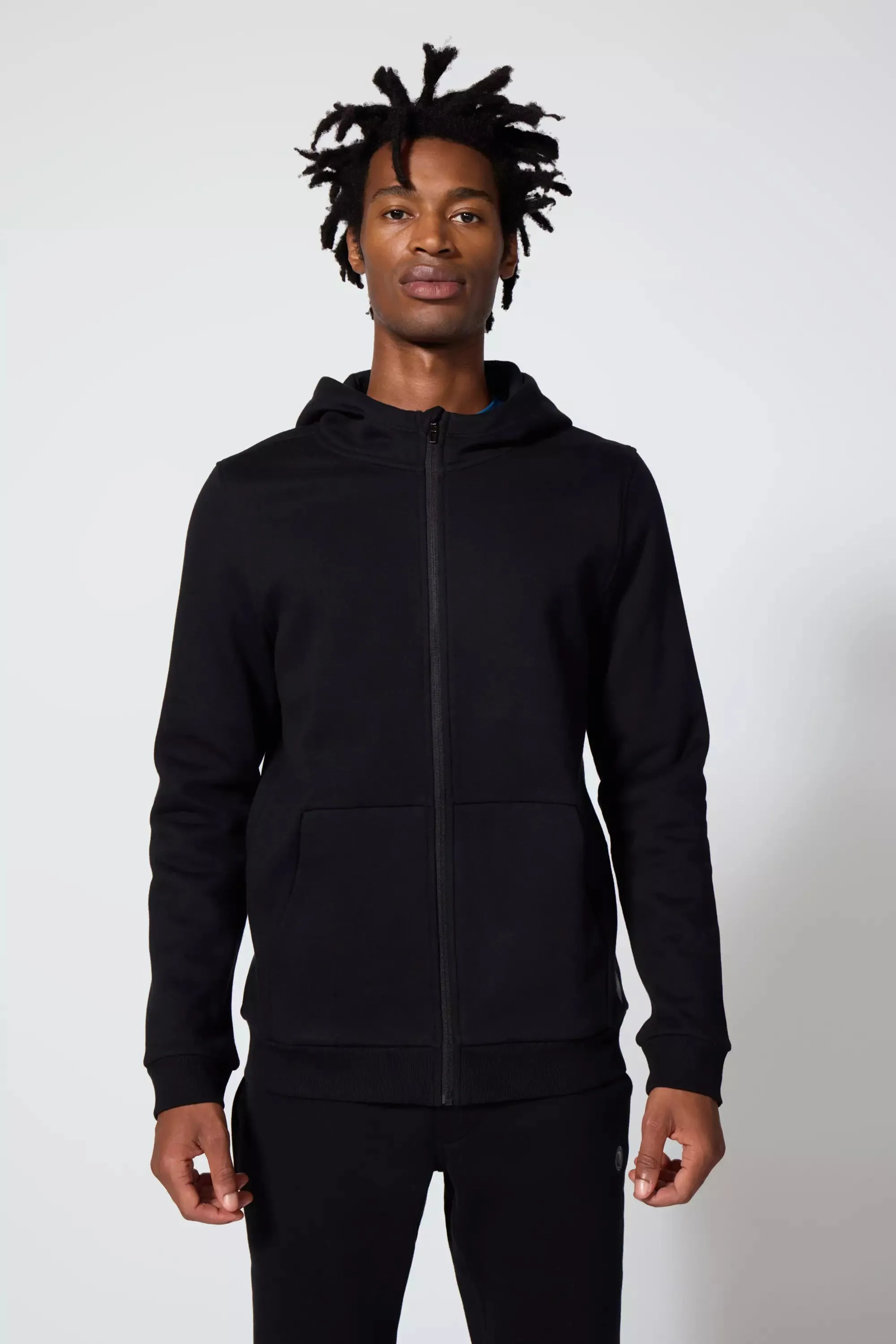 Comfort Men's Fleece Zip-Up Hoodie - Black sold by MPG product image thumbnail 5