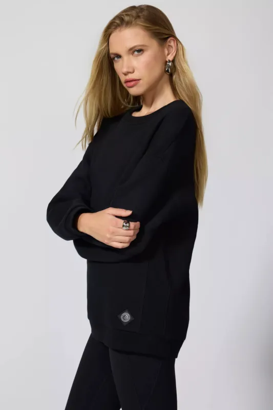 Comfort Fleece Relaxed Sweatshirt - Black sold by MPG