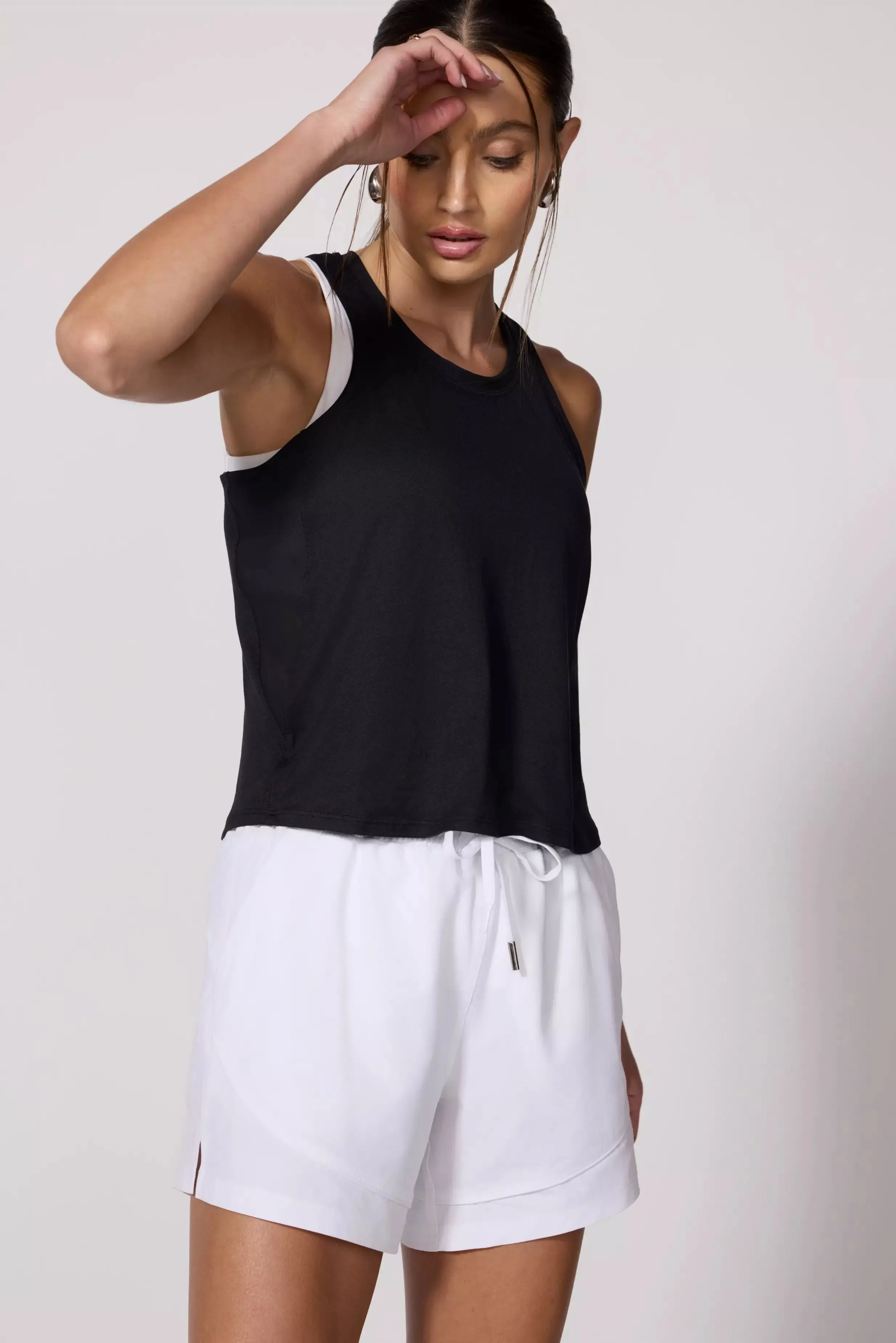 Pace Relaxed Fit Tank - Black sold by MPG
