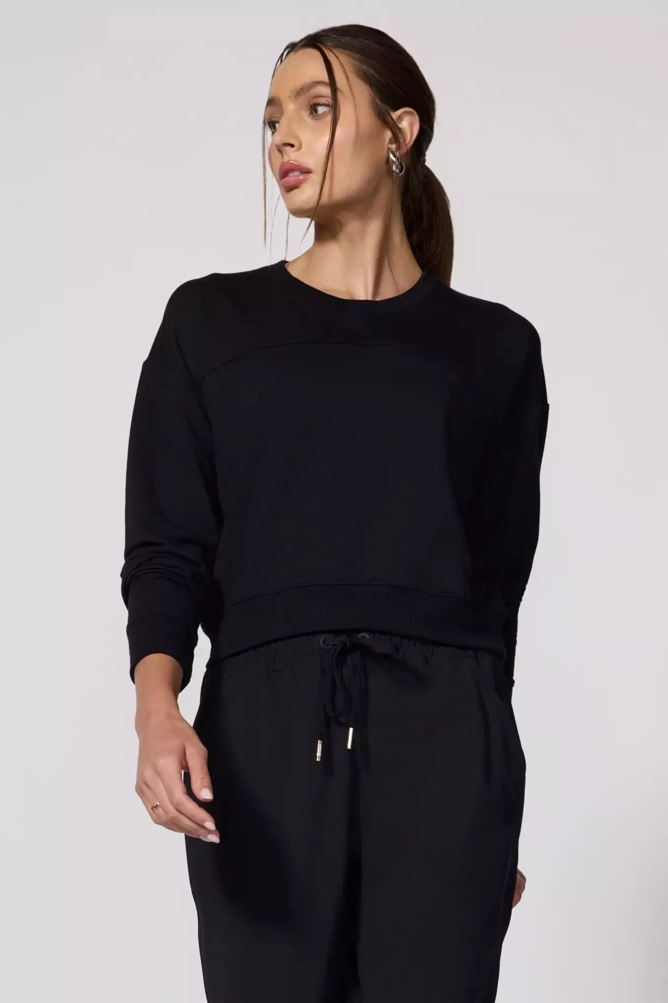 Modal Fleece Pullover - Black sold by MPG product image thumbnail 5