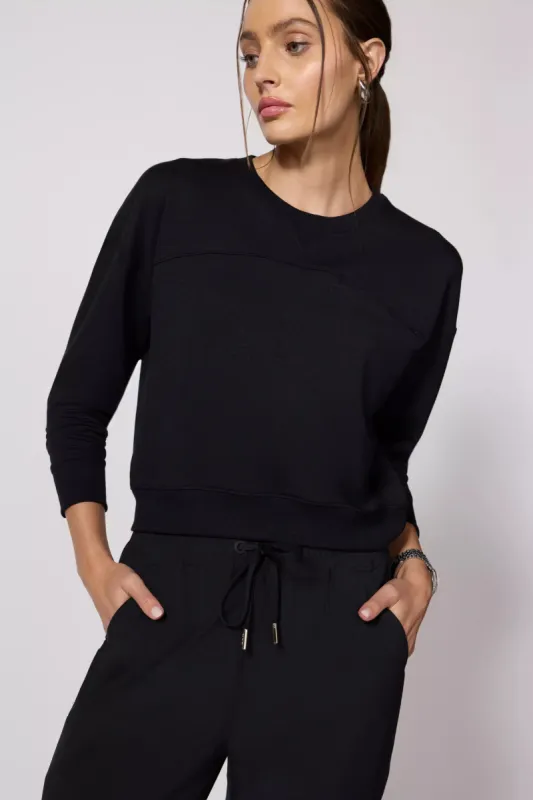Modal Fleece Pullover - Black made by MPG