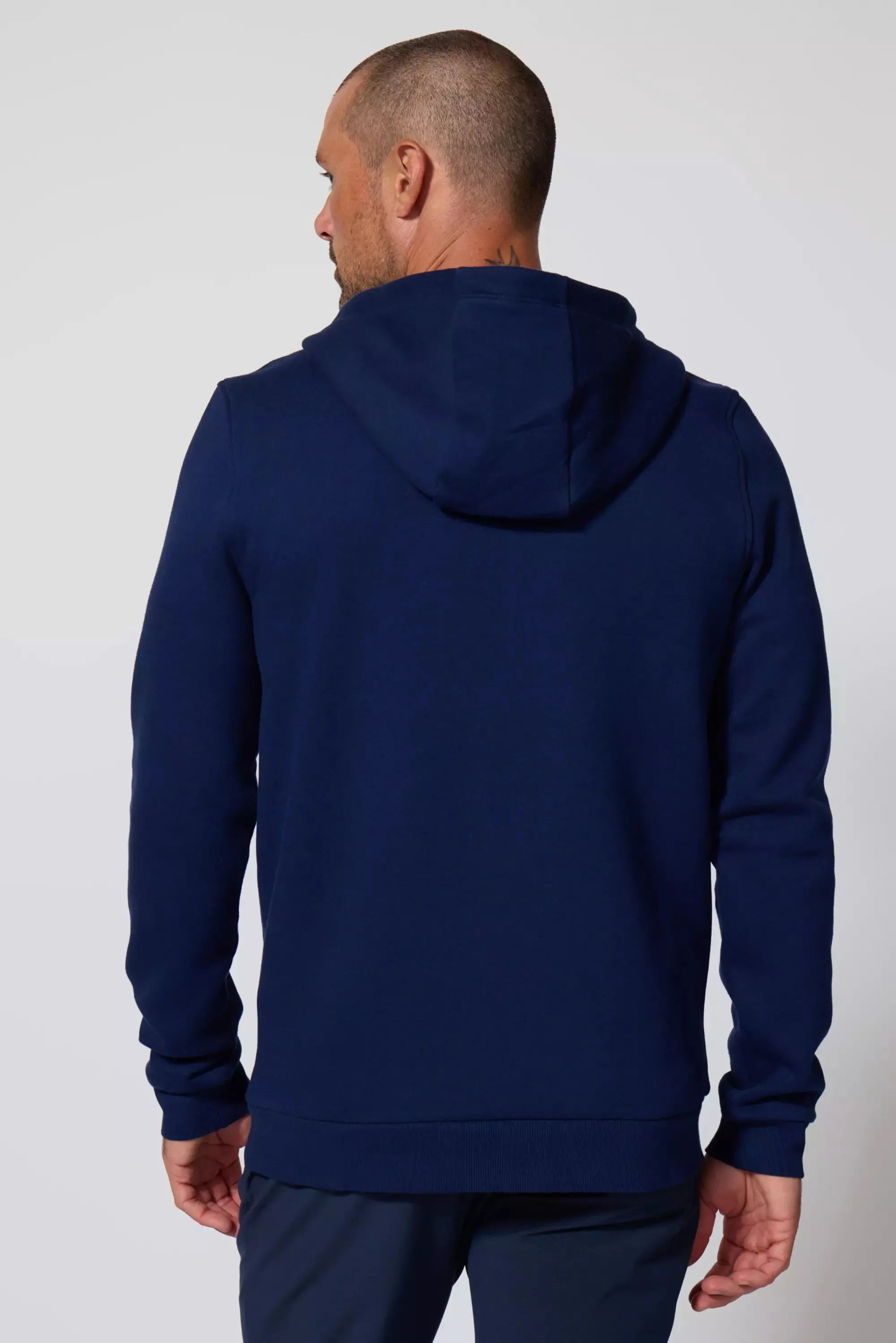 Comfort Men's Fleece Zip-Up Hoodie - Navy sold by MPG product image thumbnail 3