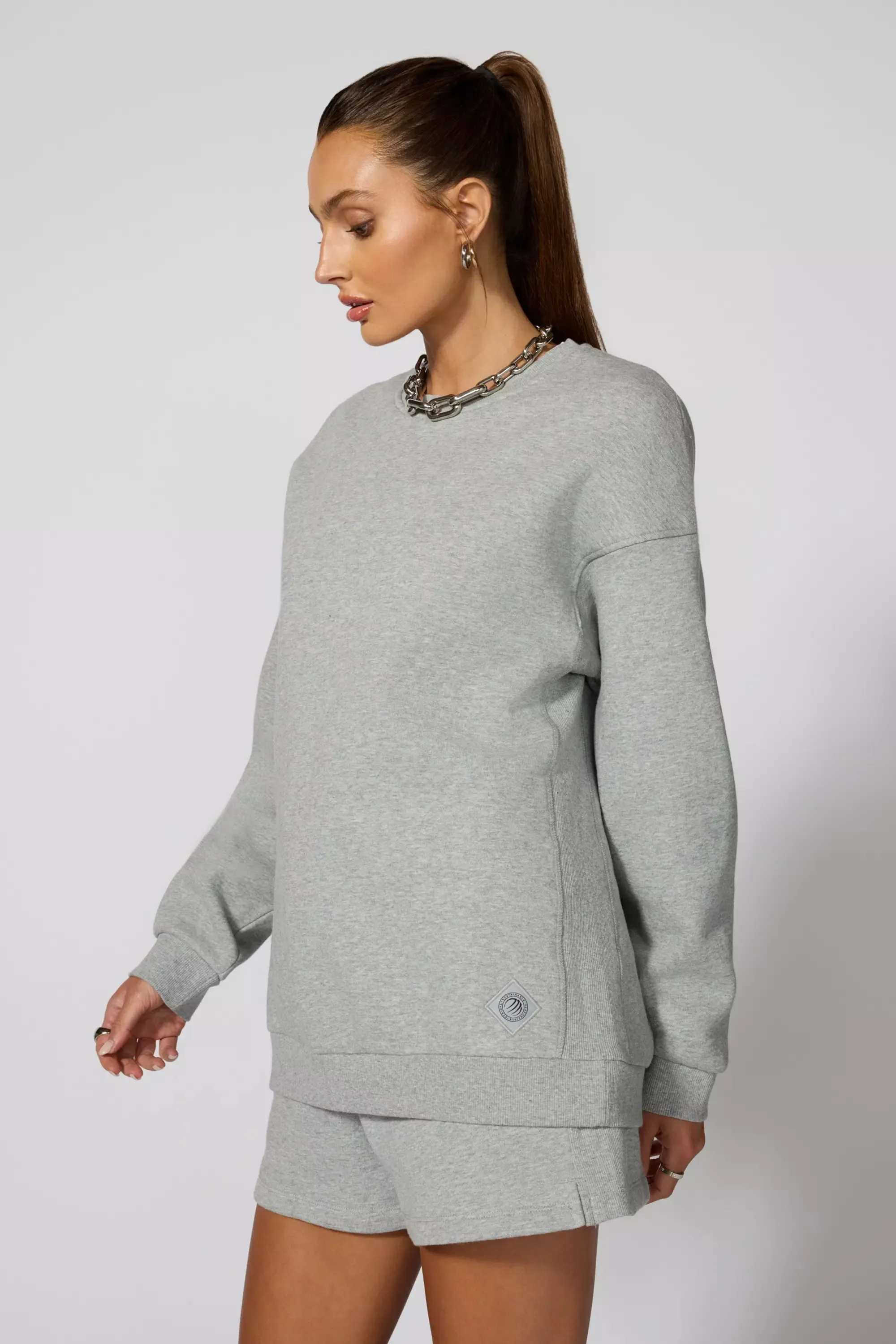 Comfort Fleece Relaxed Sweatshirt - Htr Concrete sold by MPG product image thumbnail 4