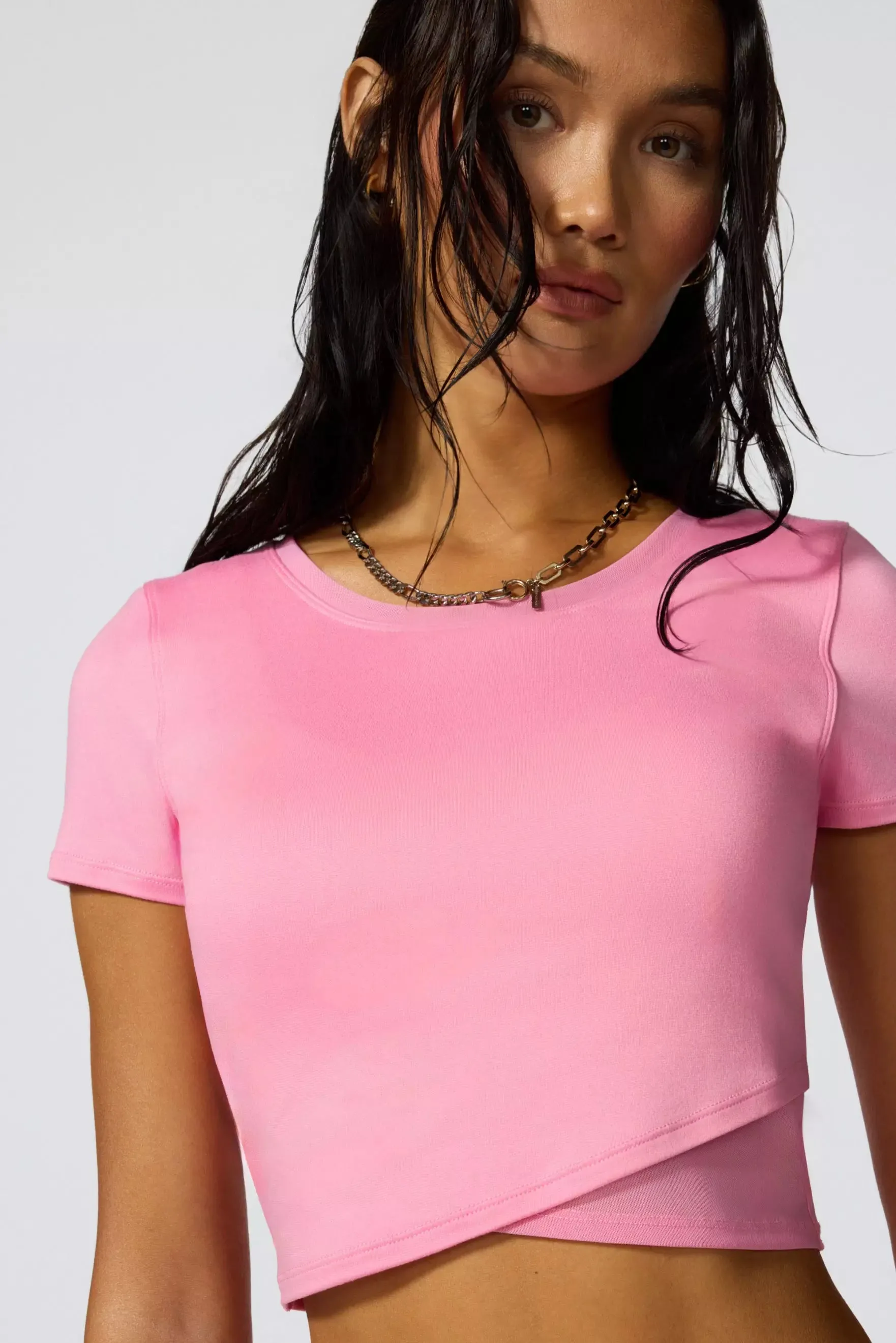 Pace Wrap Tee - Sachet Pink sold by MPG product image thumbnail 5
