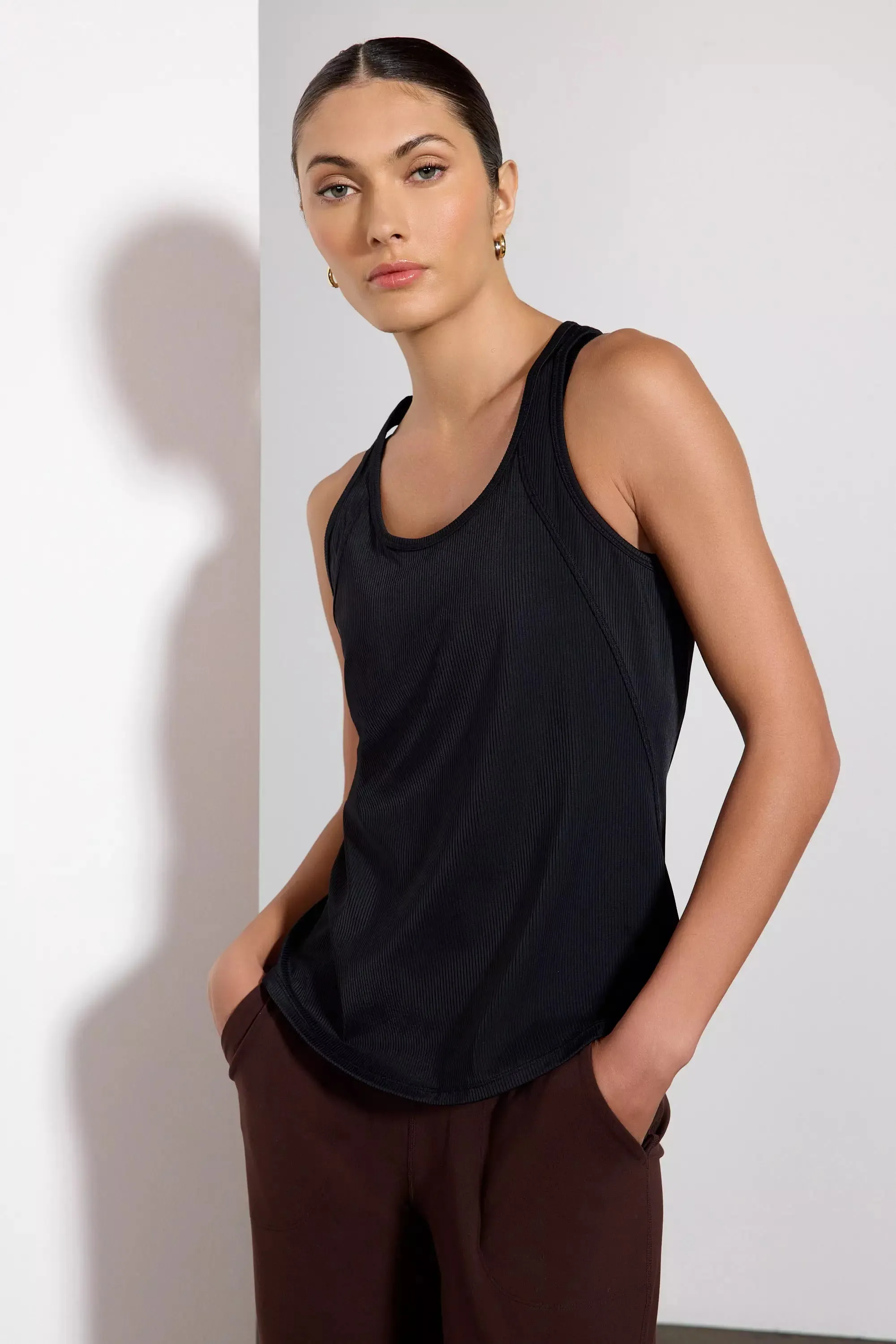 Vivid Racer Back Tank - Black sold by MPG product image thumbnail 4