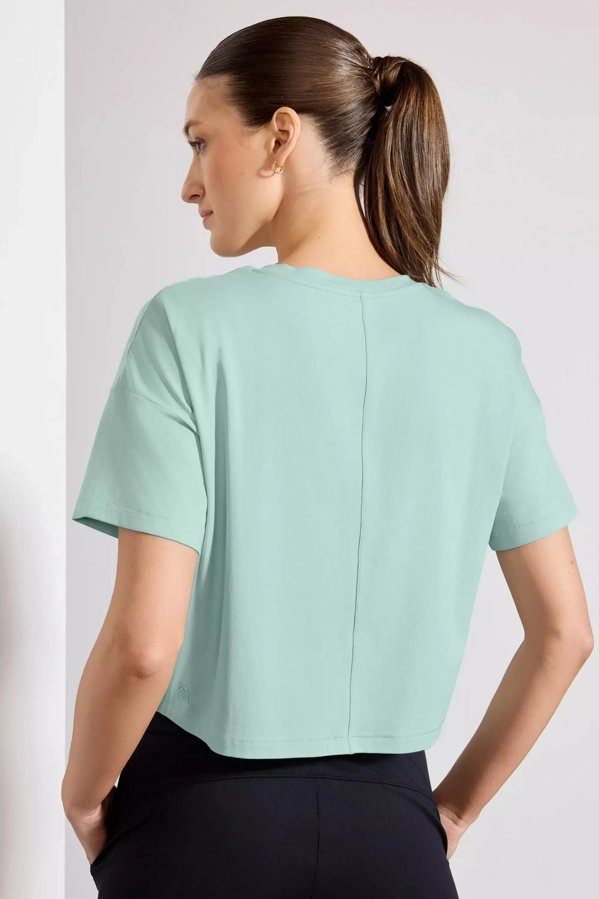 Pima Cotton Boyfriend Tee - Blue Haze sold by MPG product image thumbnail 3