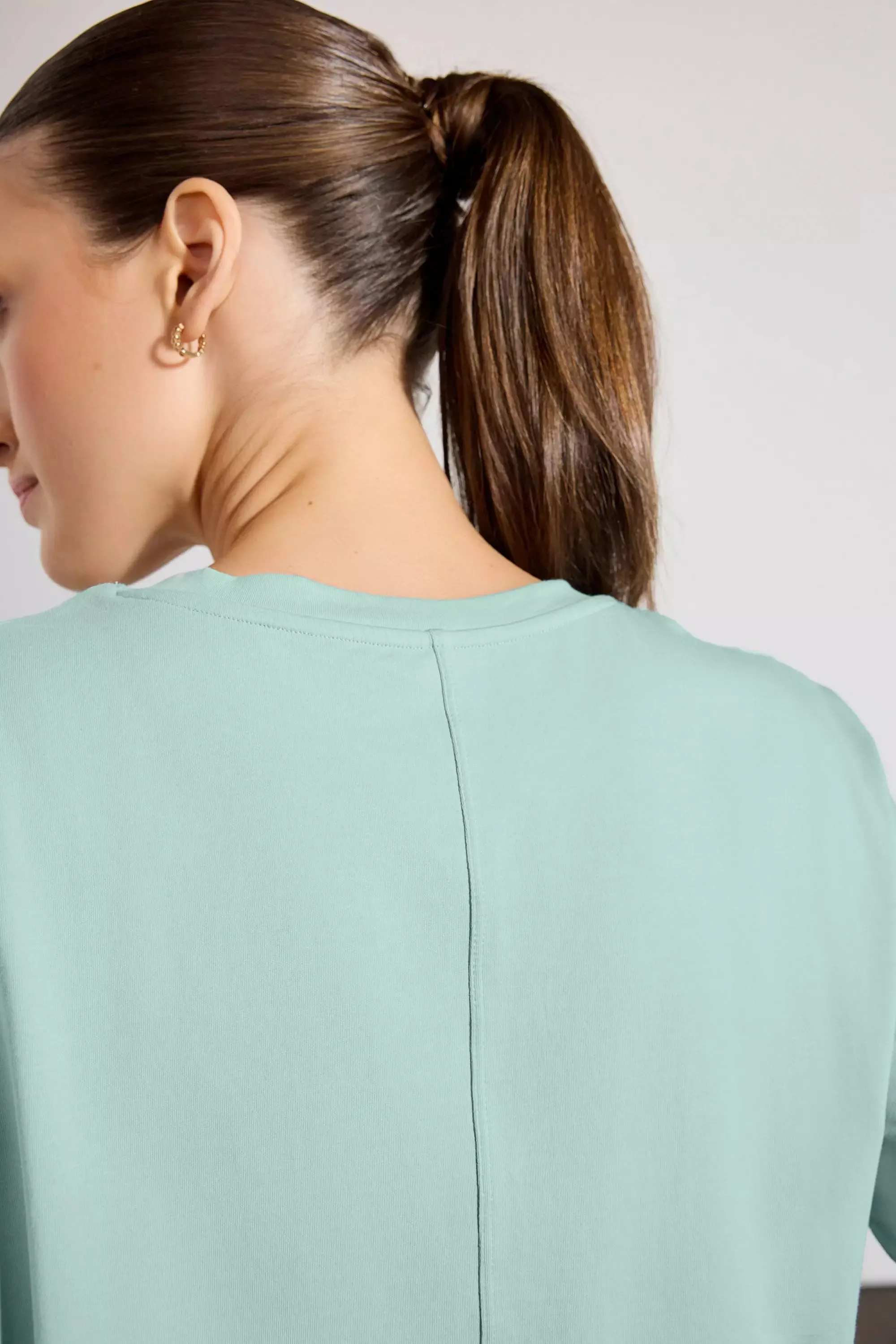 Pima Cotton Boyfriend Tee - Blue Haze sold by MPG product image thumbnail 4