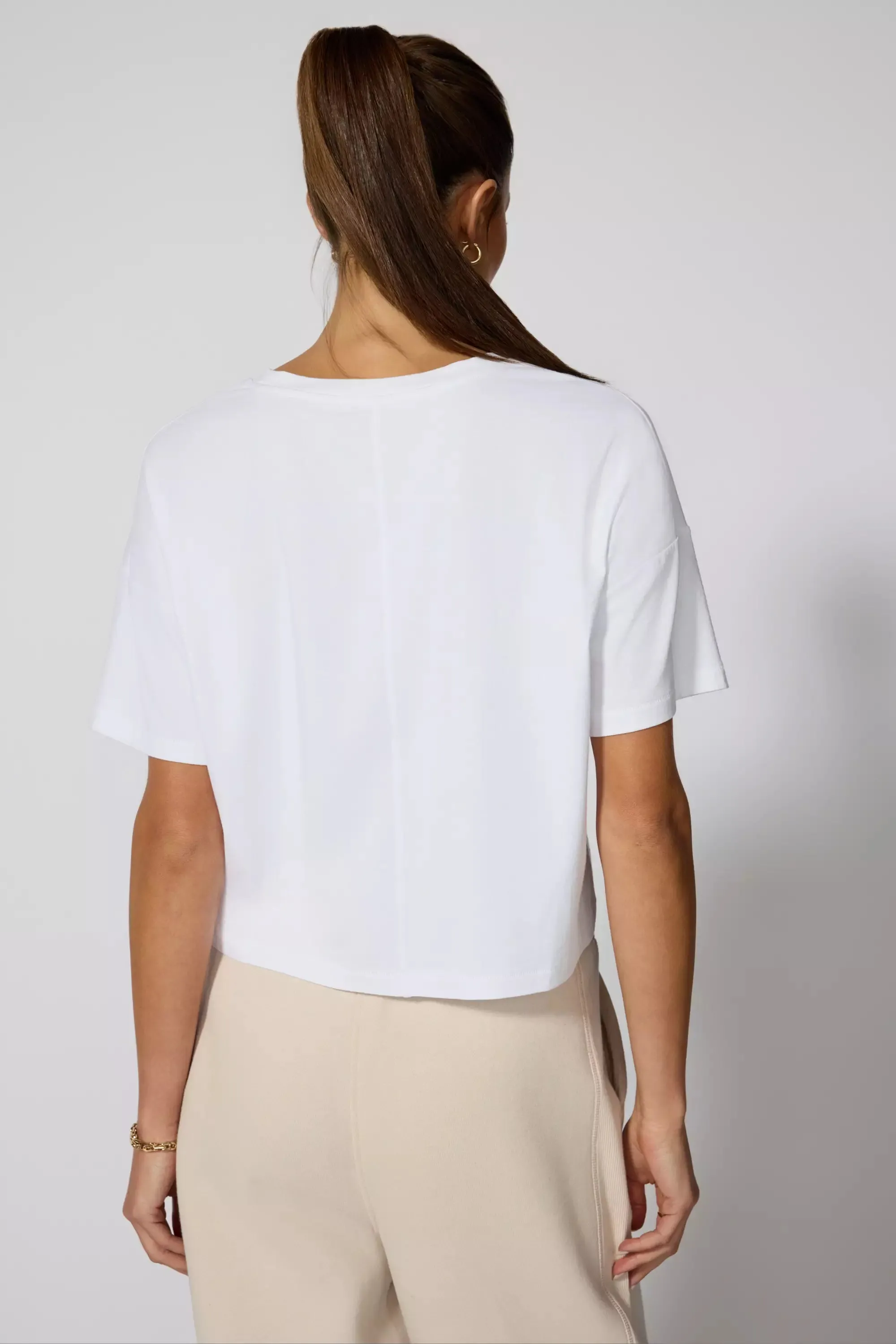 Pima Cotton Boyfriend Tee - White sold by MPG product image thumbnail 5