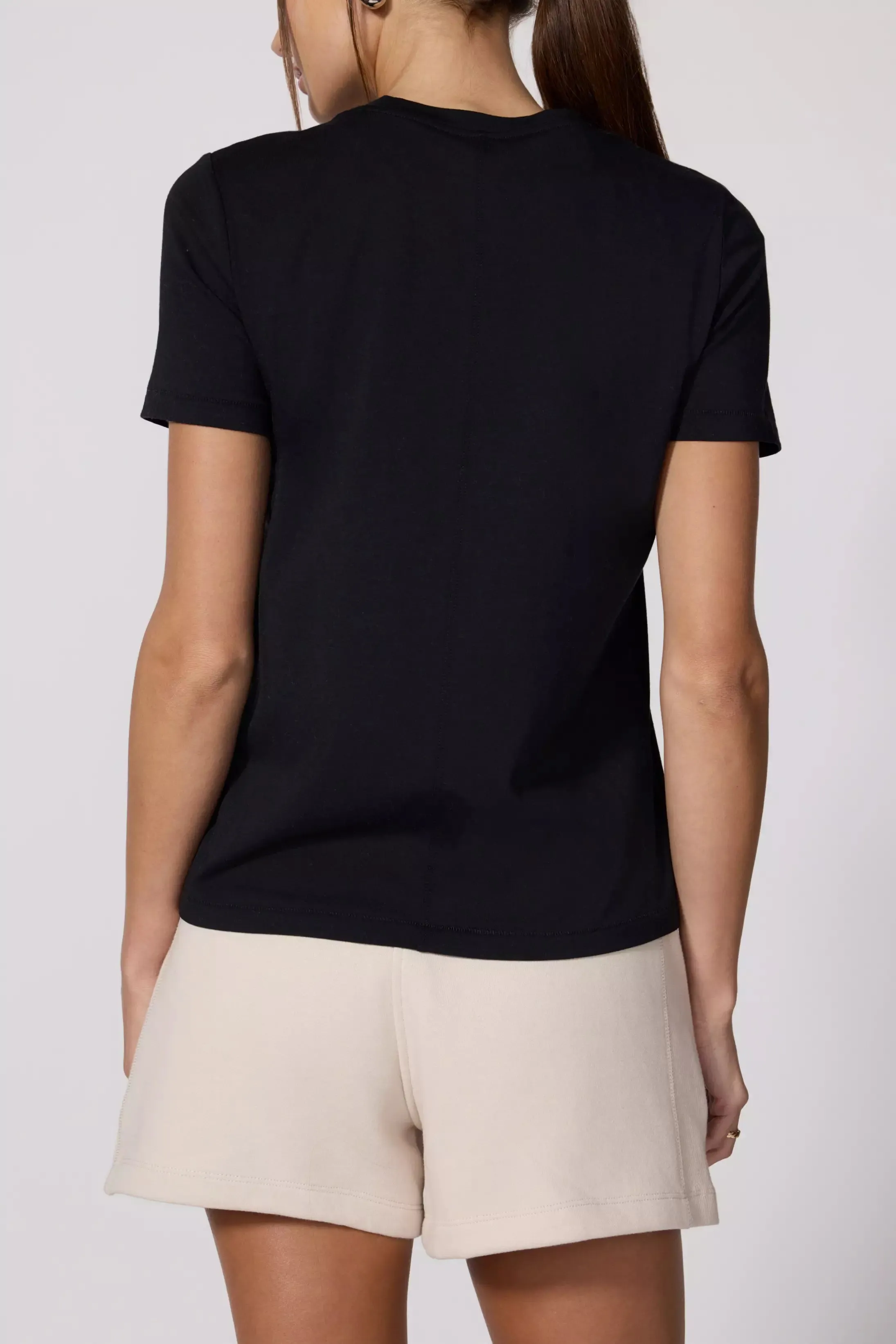 Pima Cotton Classic Fit Tee - Black sold by MPG product image thumbnail 3