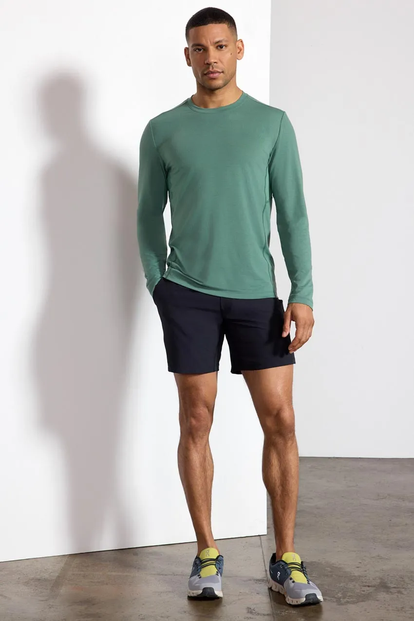 Performance Knit Men's Long Sleeve Tee - Myrtle sold by MPG product image thumbnail 2