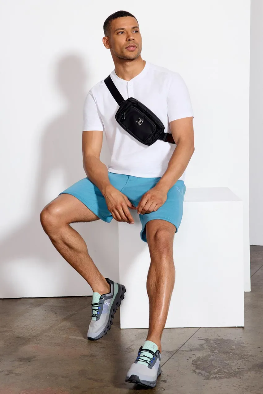 Pima Cotton Henley With Curved Hem - White sold by MPG product image thumbnail 2