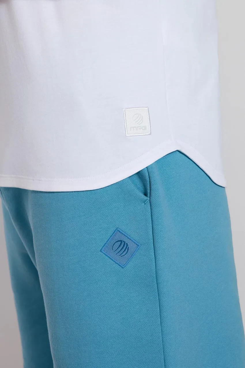 Pima Cotton Henley With Curved Hem - White sold by MPG product image thumbnail 5