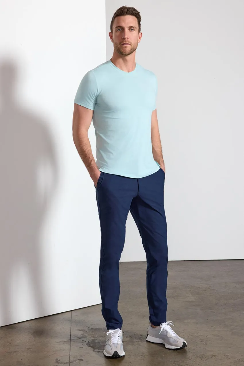 Pima Cotton V-Neck Tee - Blue Haze sold by MPG product image thumbnail 2