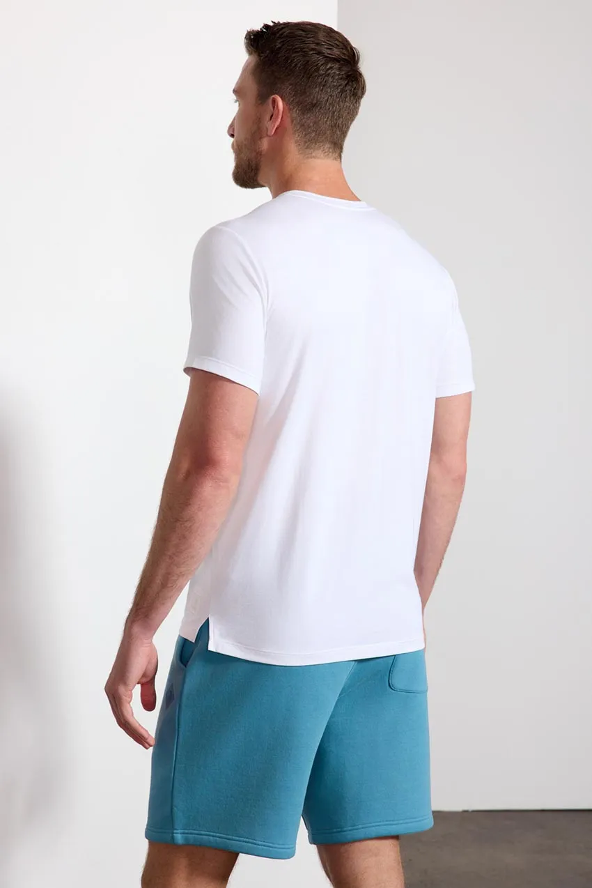 Pima Cotton V-Neck Tee - White sold by MPG product image thumbnail 3