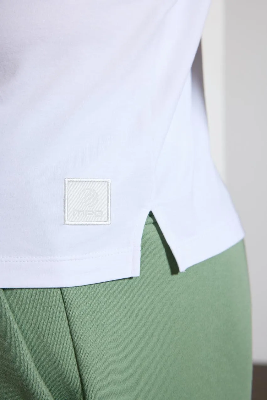 Pima Cotton Long Sleeve Tee - White sold by MPG product image thumbnail 4