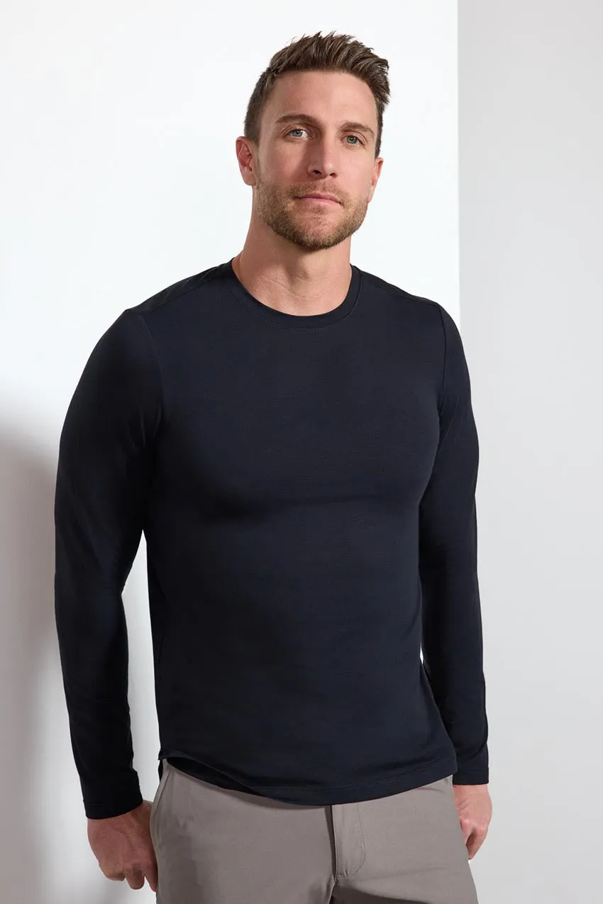 Pima Cotton Long Sleeve Tee - Black sold by MPG