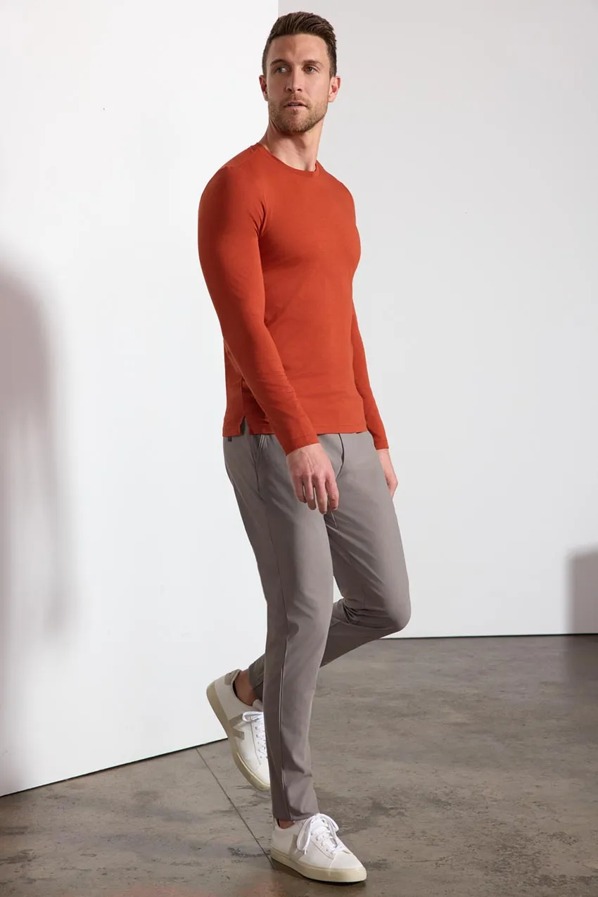 Pima Cotton Long Sleeve Tee - Habanero sold by MPG product image thumbnail 2